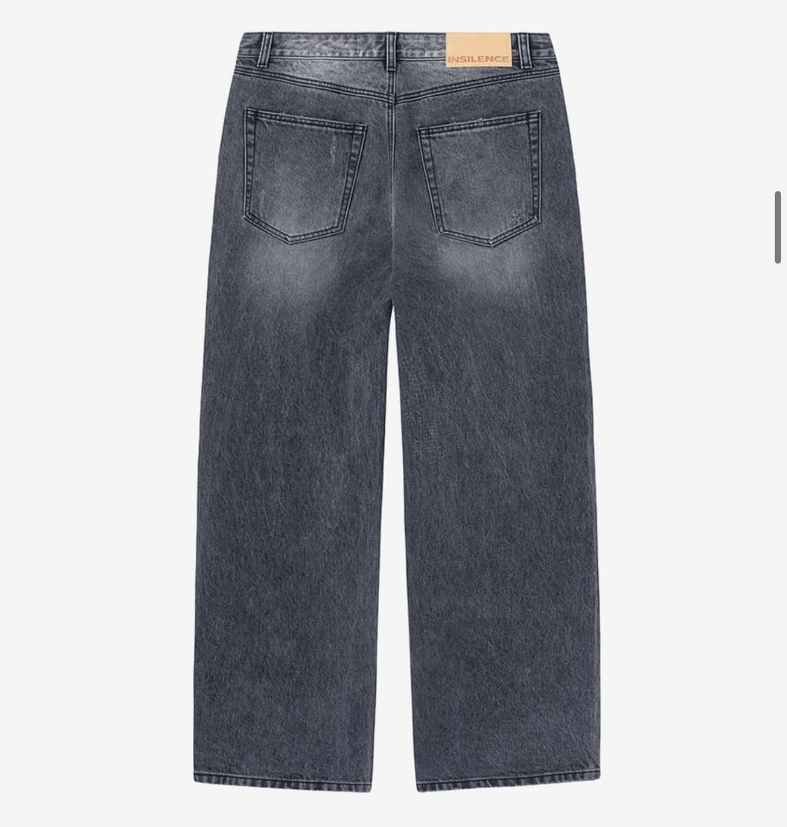 (S) 인사일런스 CALIK 로우 웨이스트 와이드 진 ASH GREY 상품이미지5