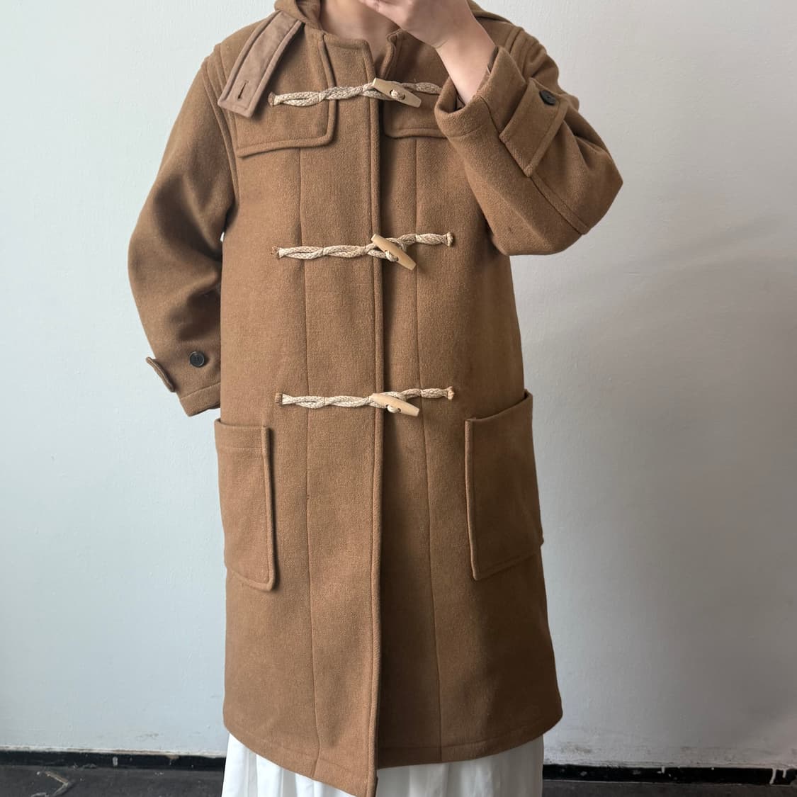 [M] 부기홀리데이 카멜 더플코트 상품이미지2