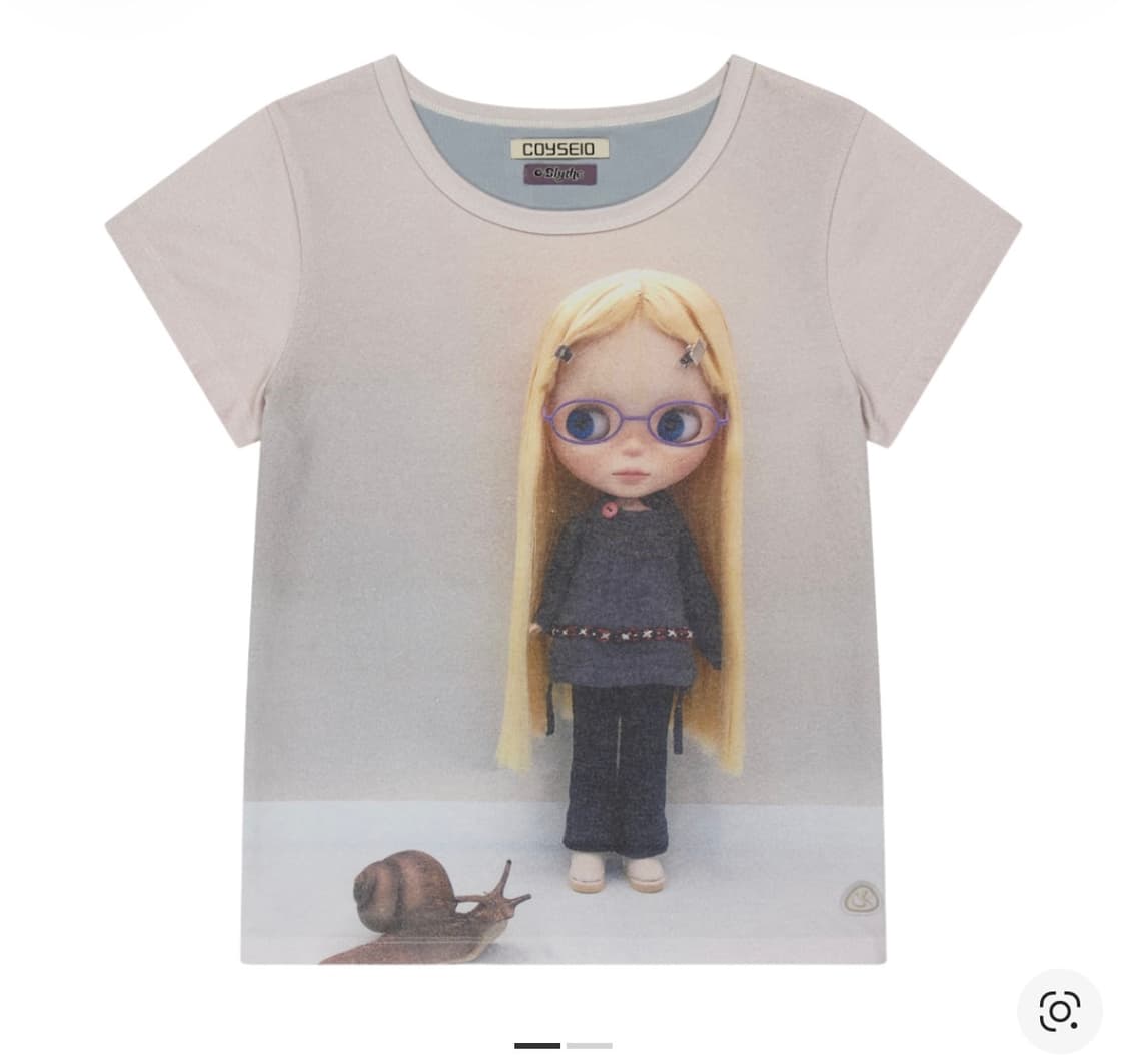 코이세이오 X 브라이스돌 티셔츠 라이트 블루 반팔 상품이미지1