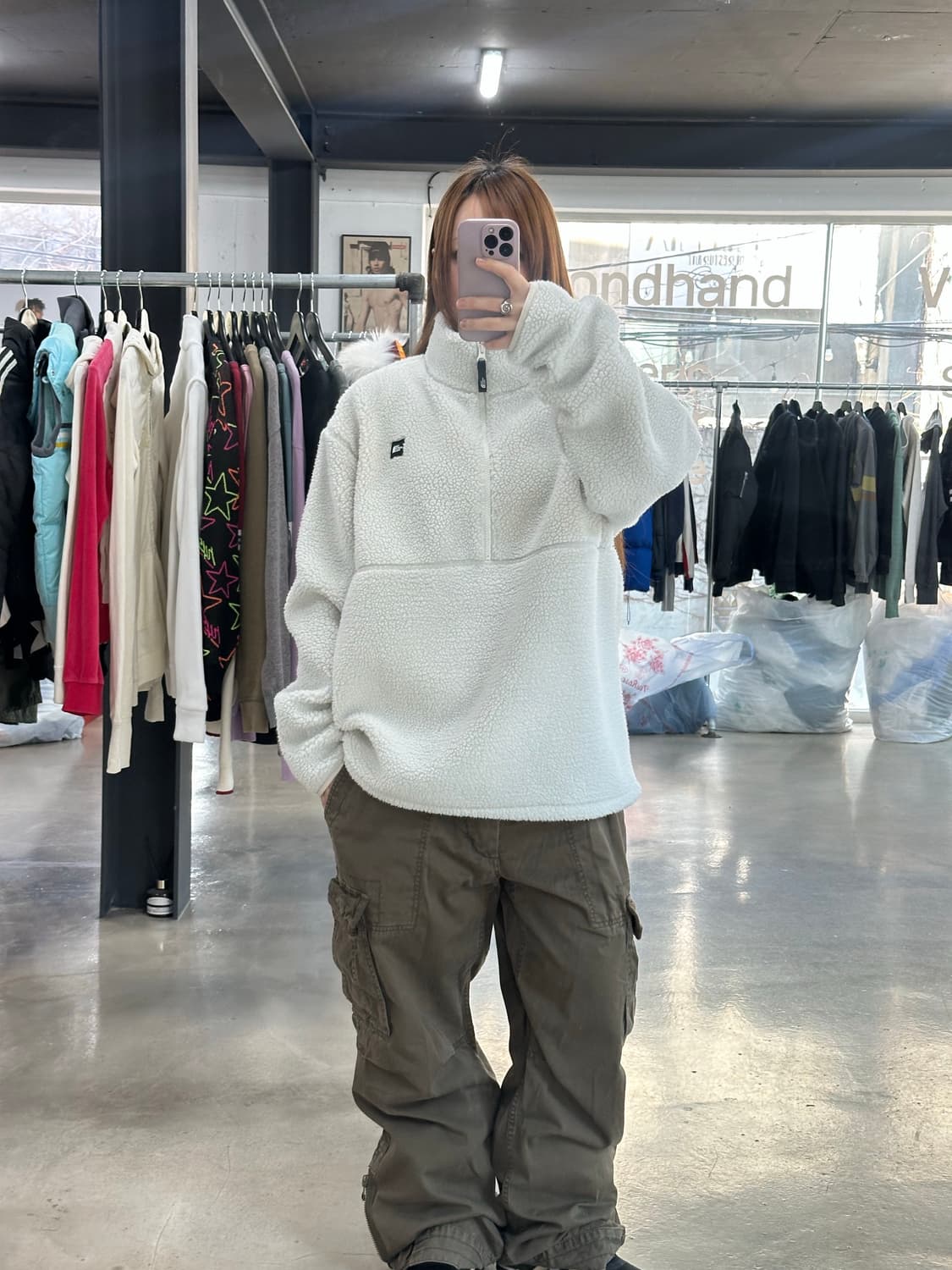 노스페이스 화이트라벨 반집업 플리스  상품이미지5