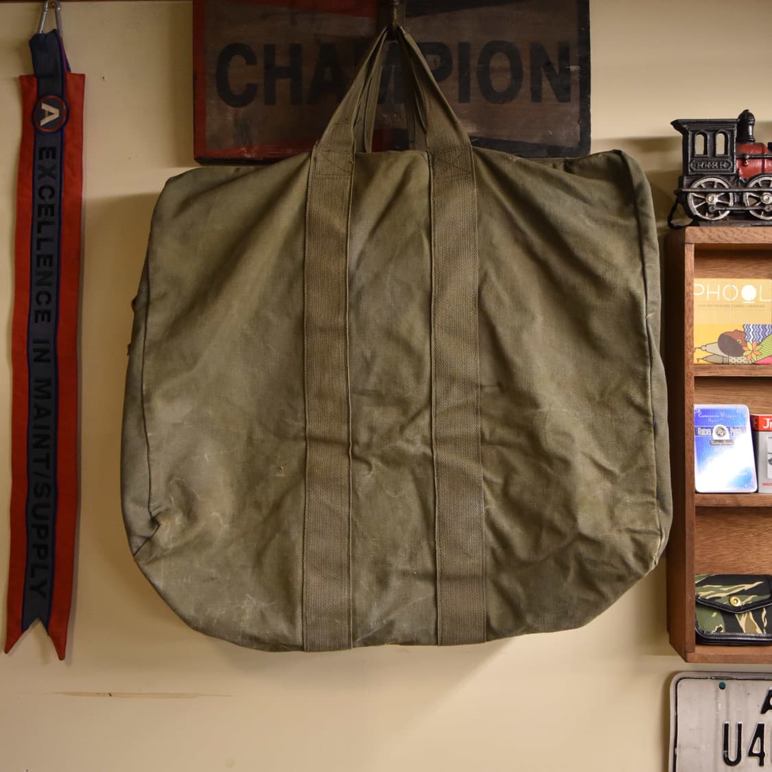 미군 오리지널 조종사 캔버스 키트백 S156 상품이미지7