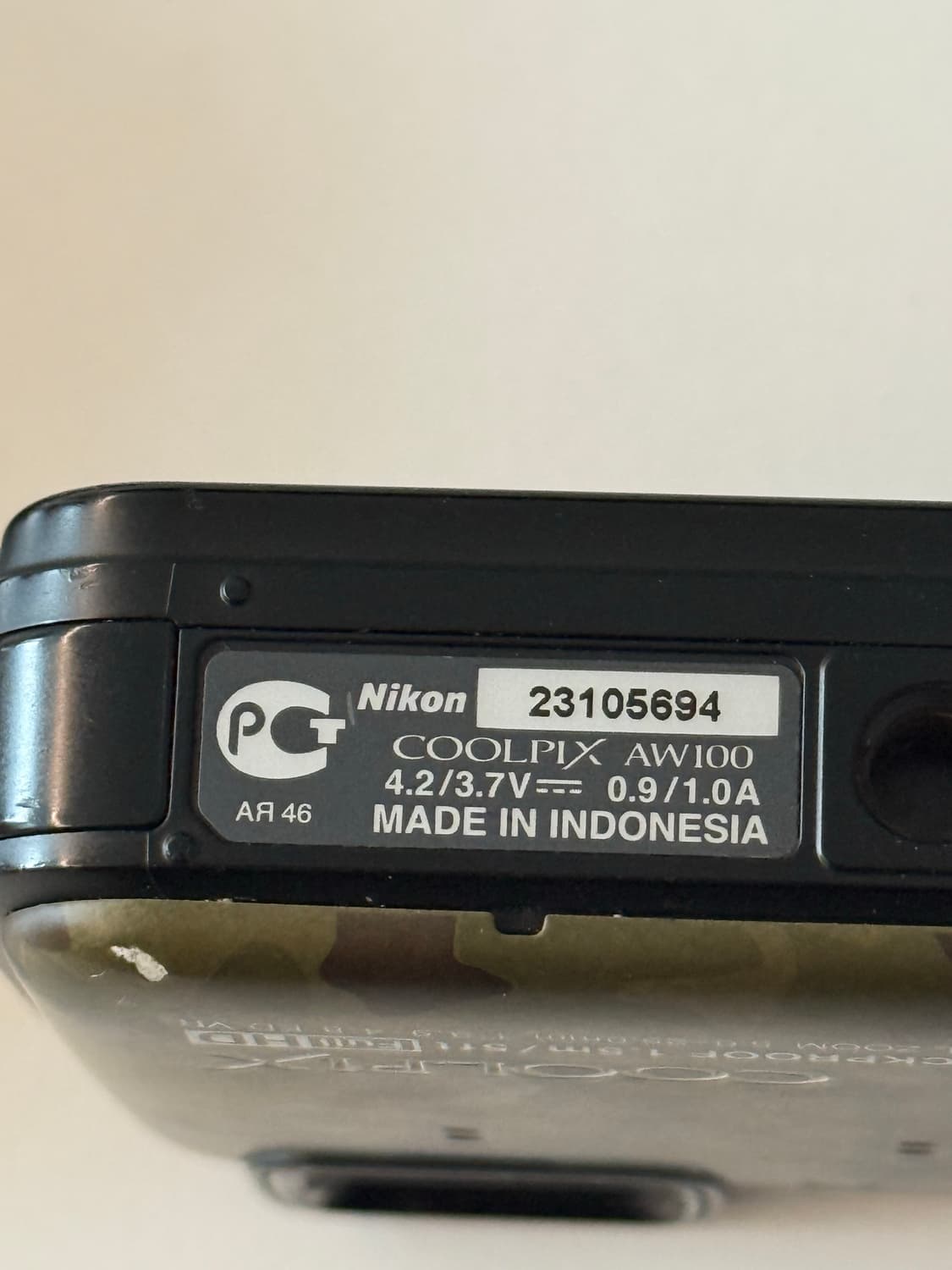[빈티지 감성] 니콘 쿨픽스 AW100 방수 카메라 - 카모 상품이미지5