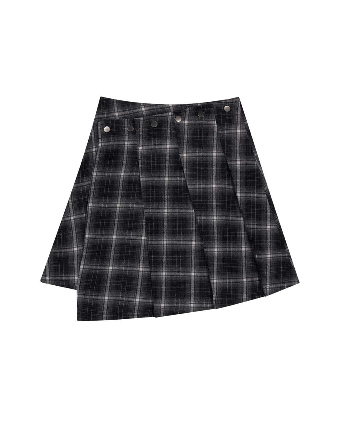포르테나 체크 스커트 (차콜) 상품이미지3