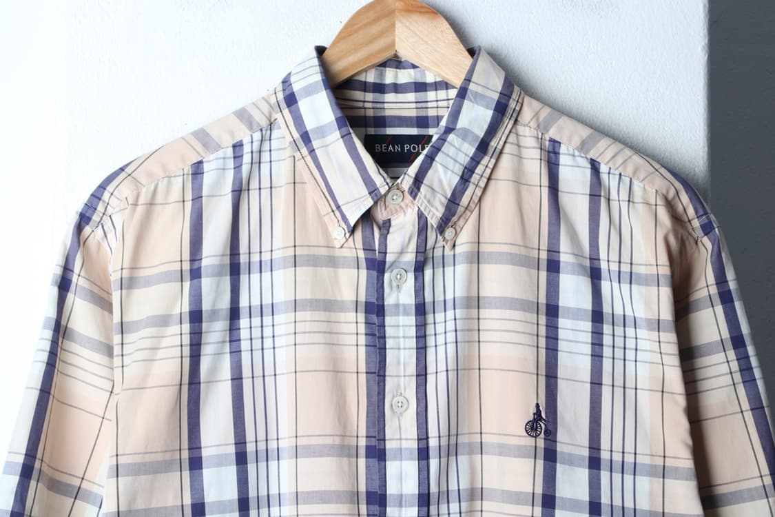 (L-XL) 빈폴 반팔 카라 티셔츠 90S 년대 셔츠 남방-H31376 상품이미지3