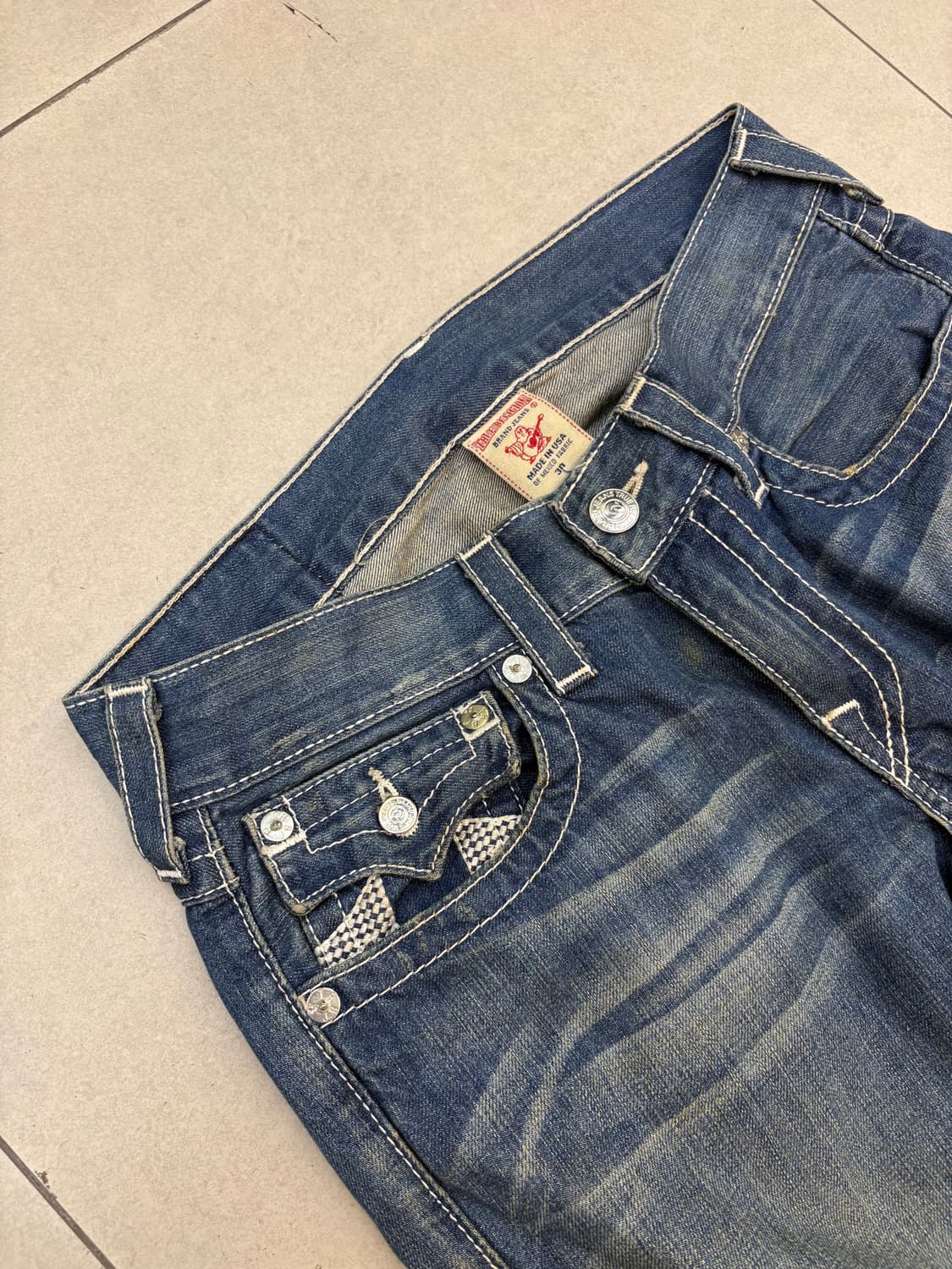 트루릴리전 월드투어 스트레이트 데님  상품이미지5