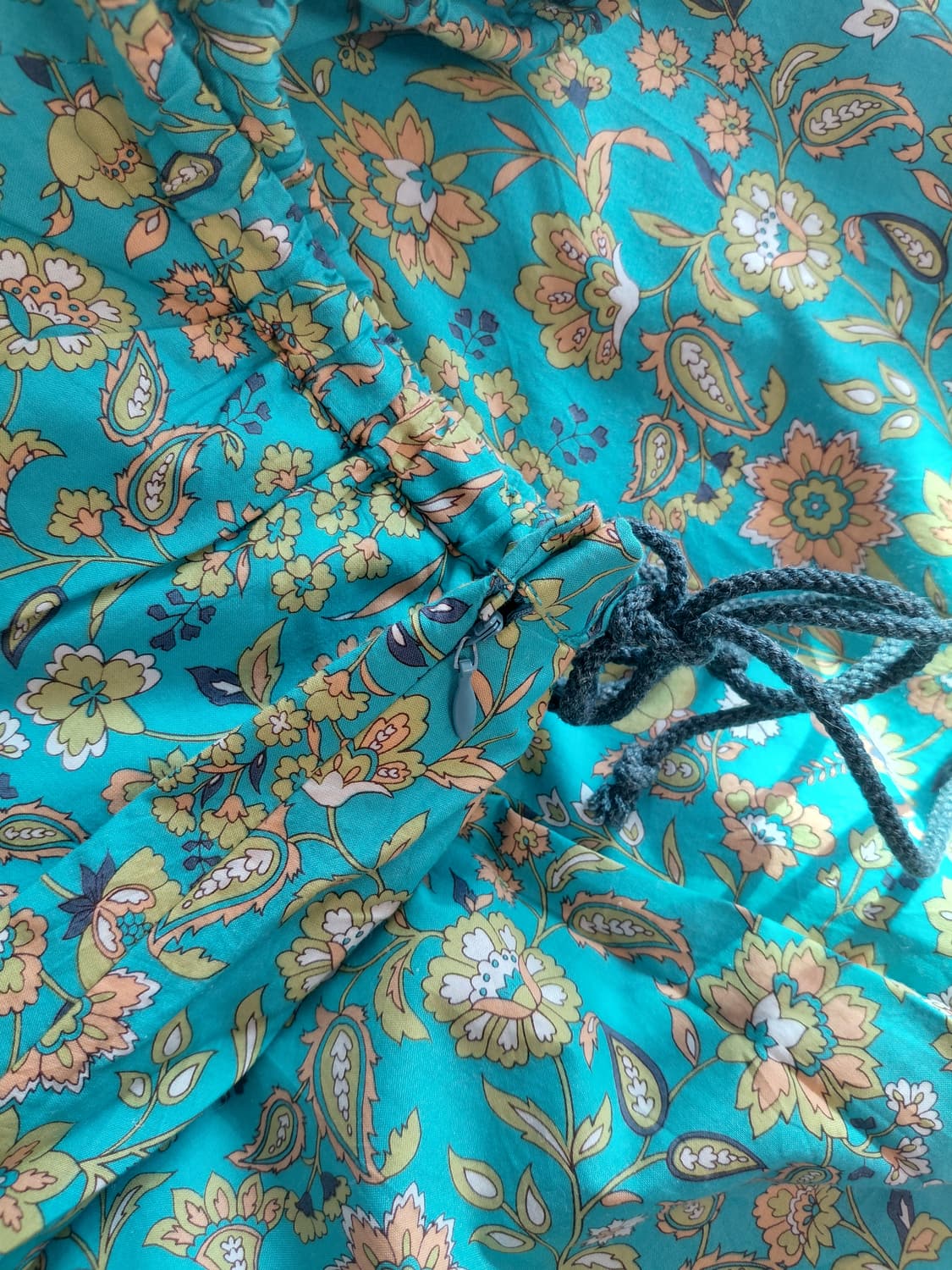 터콰이즈 블루 롱 스커트 상품이미지4