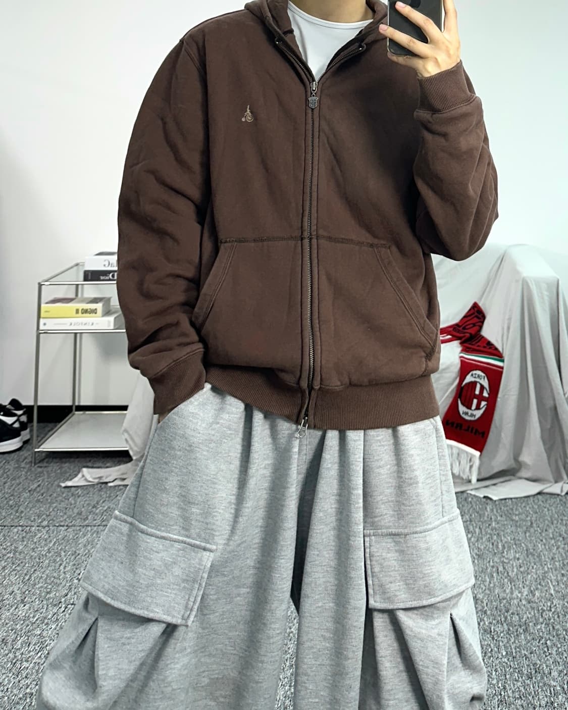 빈폴 90s 브라운 후드집업 100 상품이미지3