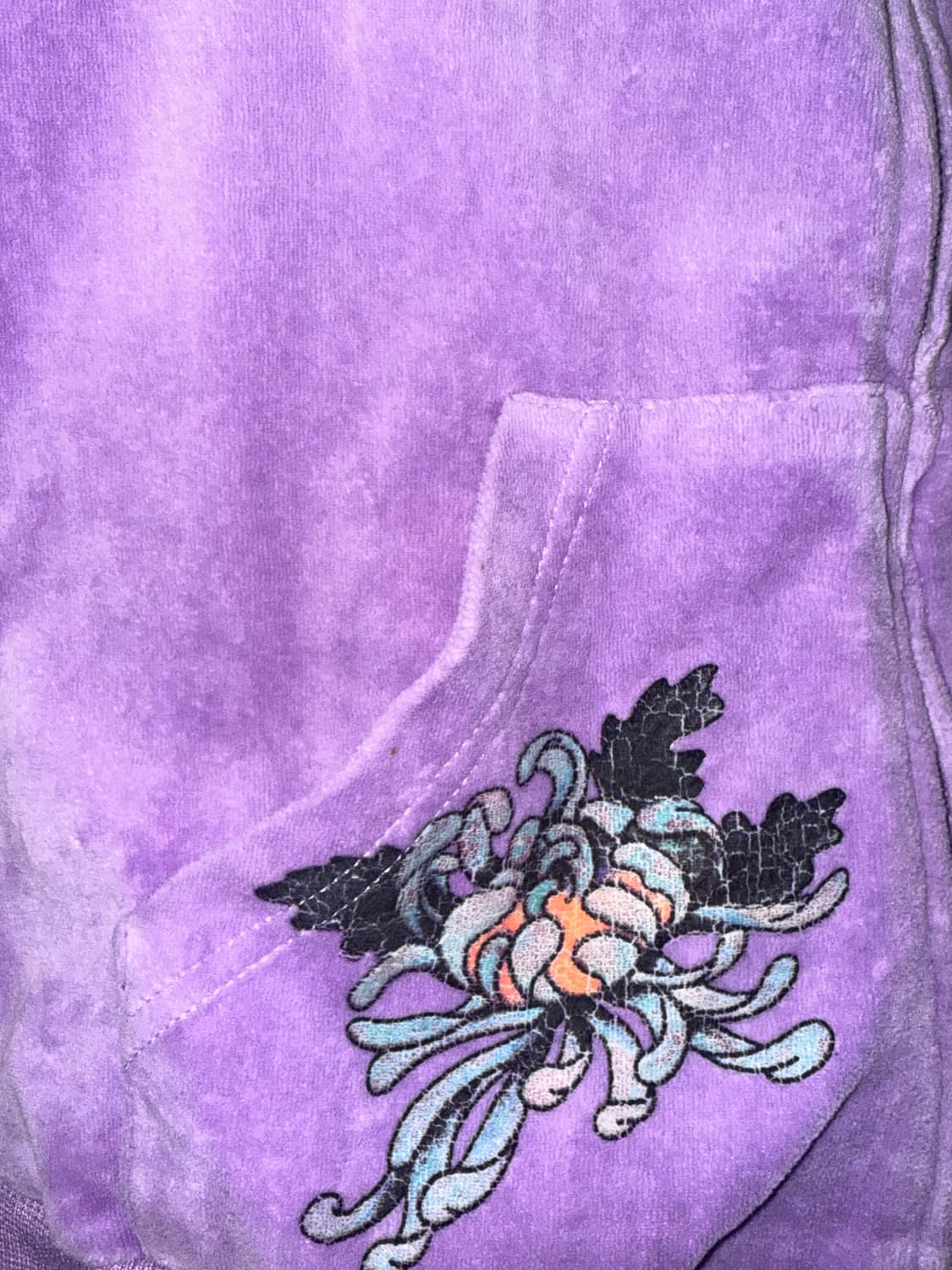 에드하디 연보라 벨벳 후드집업  상품이미지3