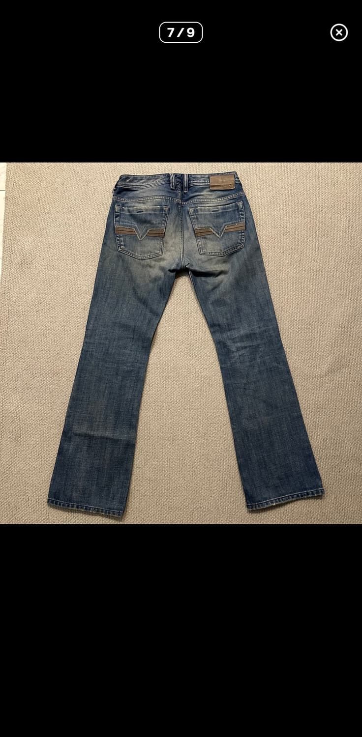 디젤 세미부츠컷 데님팬츠 ZATINY 상품이미지6