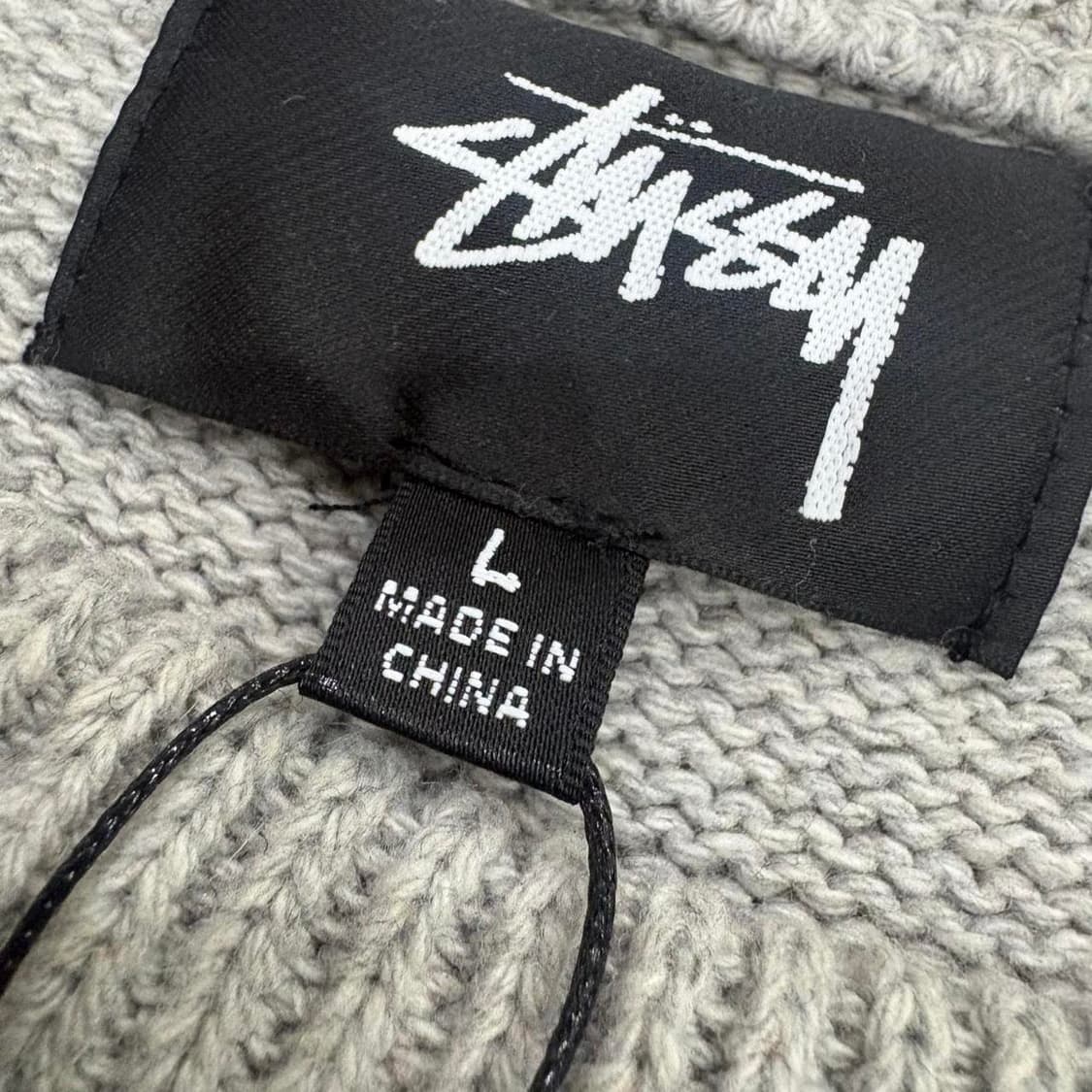 스투시 핸드라이튼 스웨터 헤더 그레이 상품이미지3