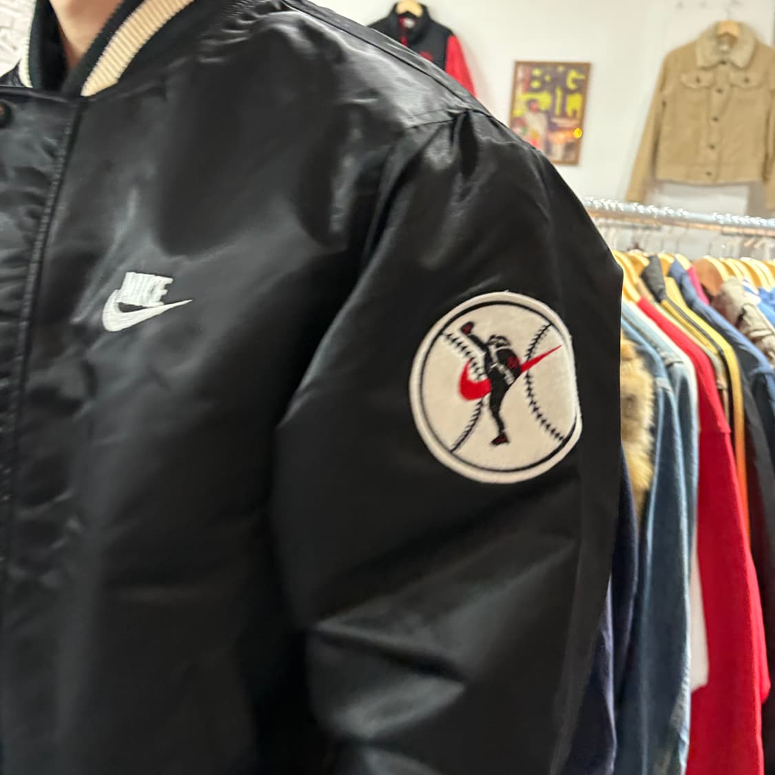 나이키 00s 올드스쿨 바시티 봄버자켓 상품이미지3