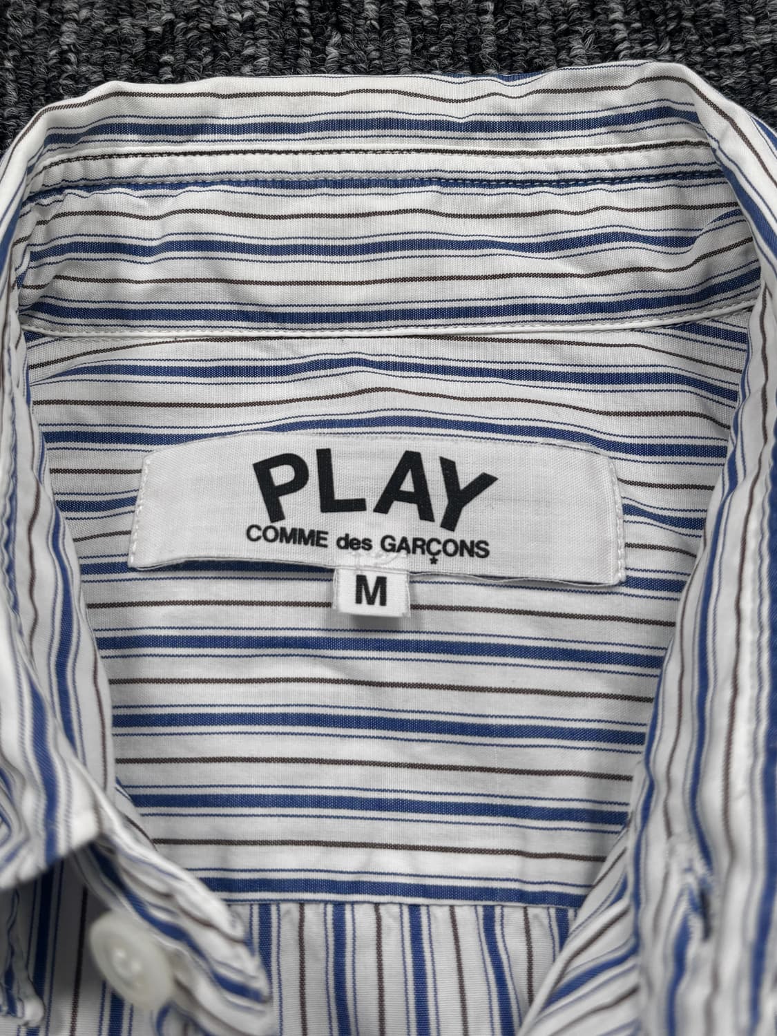 꼼데가르송 블루 스트라이프 셔츠 상품이미지5