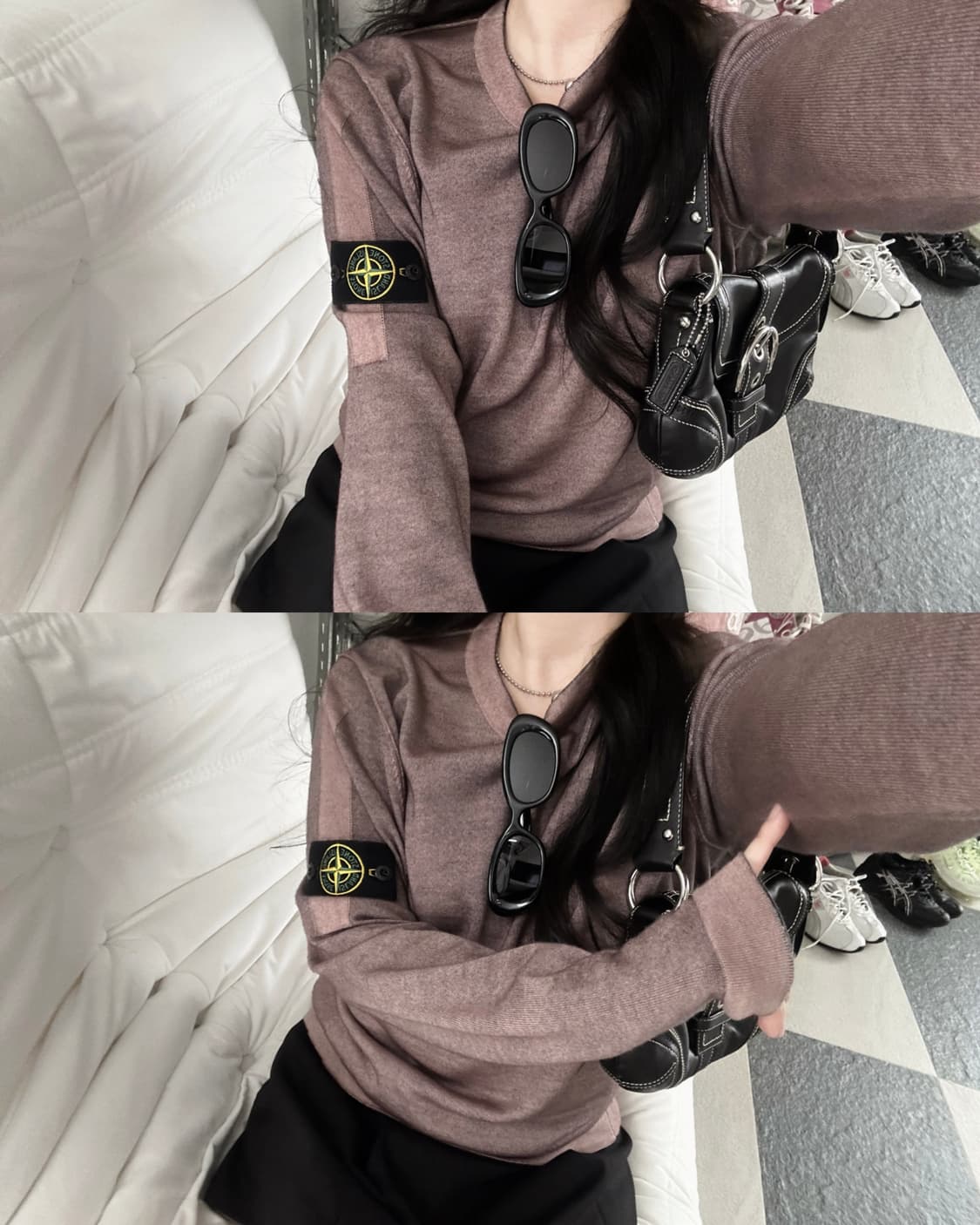 스톤아일랜드 와펜 에어브러쉬 울 니트  상품이미지5