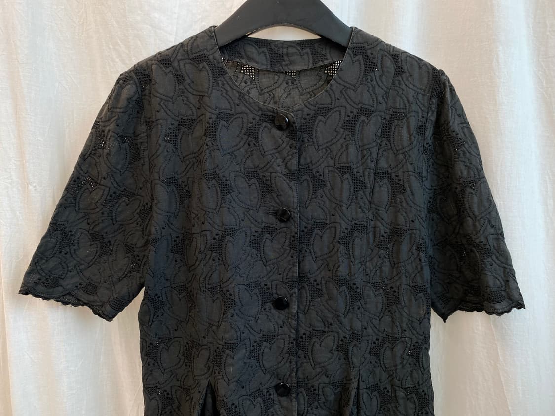 블랙 반팔 자켓(M) 상품이미지4