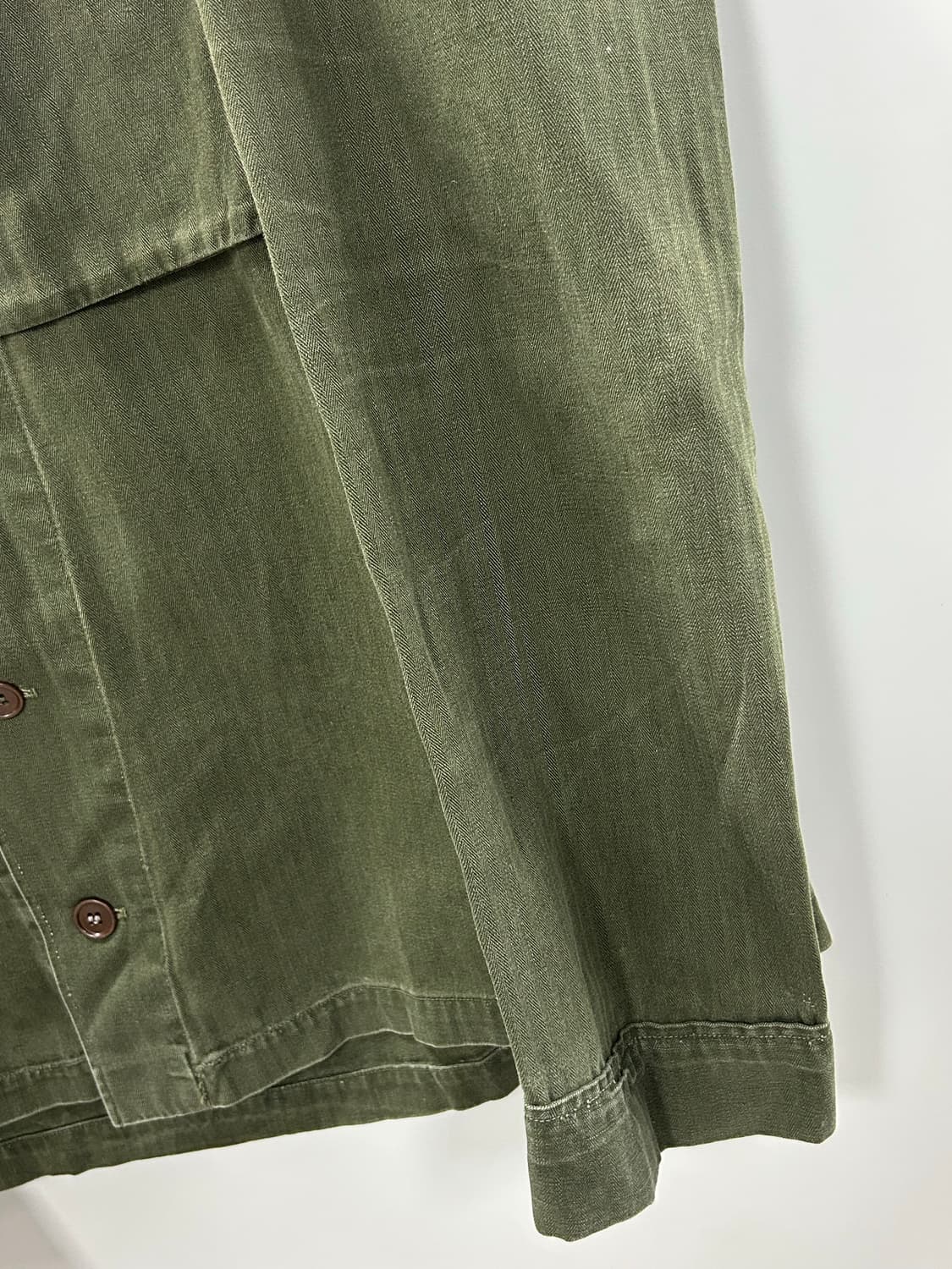 50s-70s 네덜란드군(Dutch army) HBT 유틸리티 셔츠 자켓 상품이미지6