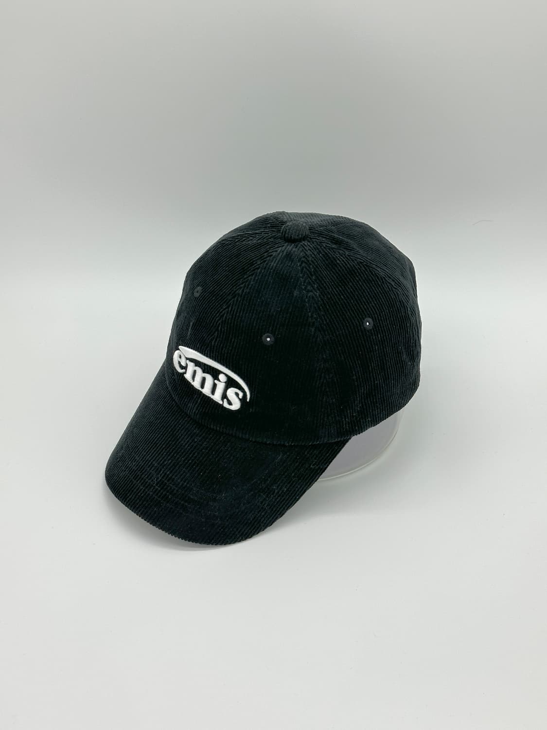 [F] emis 이미스 코듀로이 블랙 볼캡 모자 상품이미지2