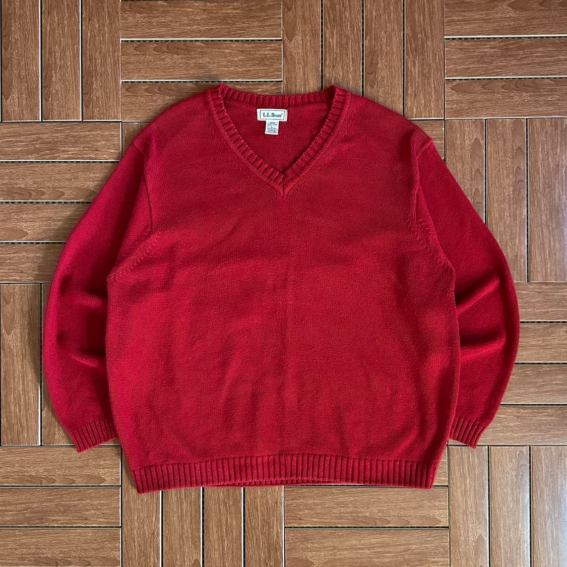Ll bean v-neck knit sweater 상품이미지1