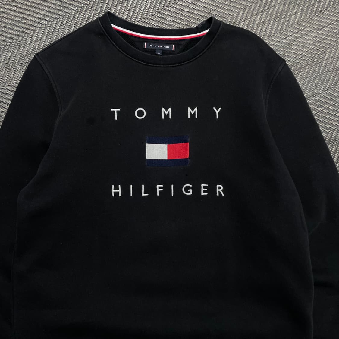 타미힐피거 자수 빅로고 박시핏 맨투맨o 5249 상품이미지4