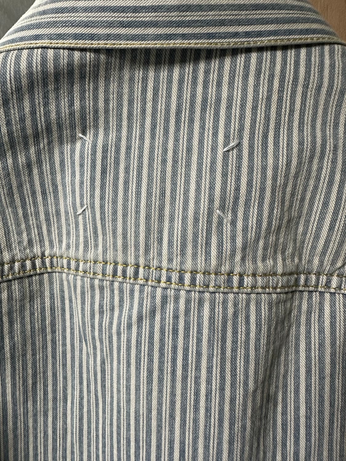 마르지엘라 디스 워싱스트라이프 트러커자켓 50 상품이미지4