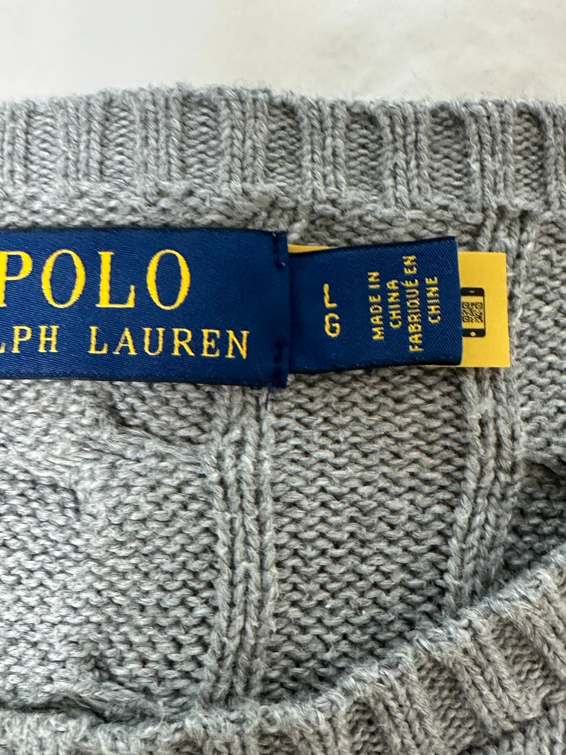 L) 폴로 꽈배기 케이블 니트 팝니다 상품이미지4