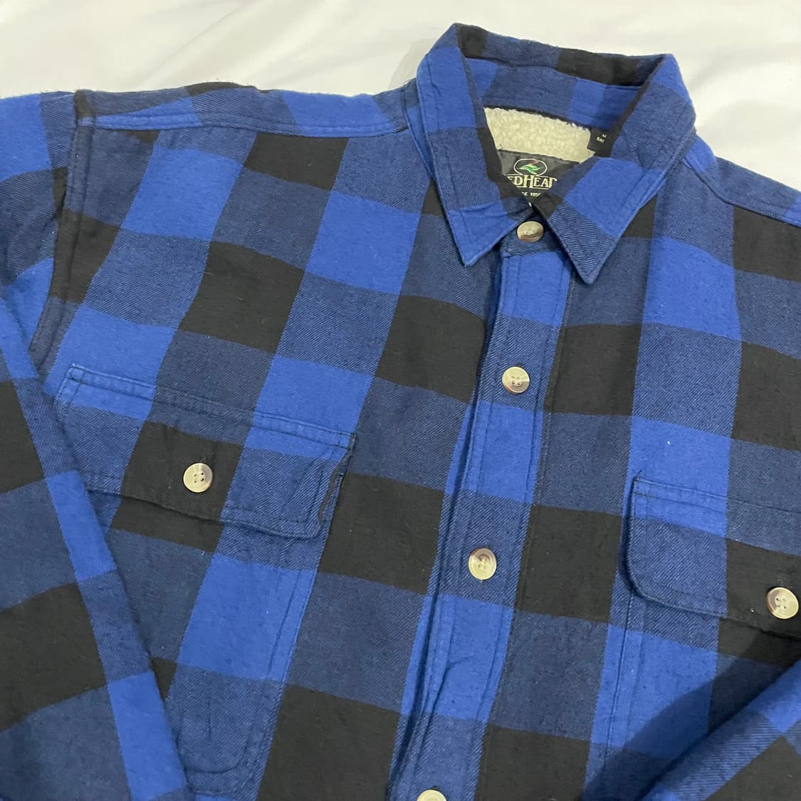 플란넬 양털 셔츠자켓 L 상품이미지4