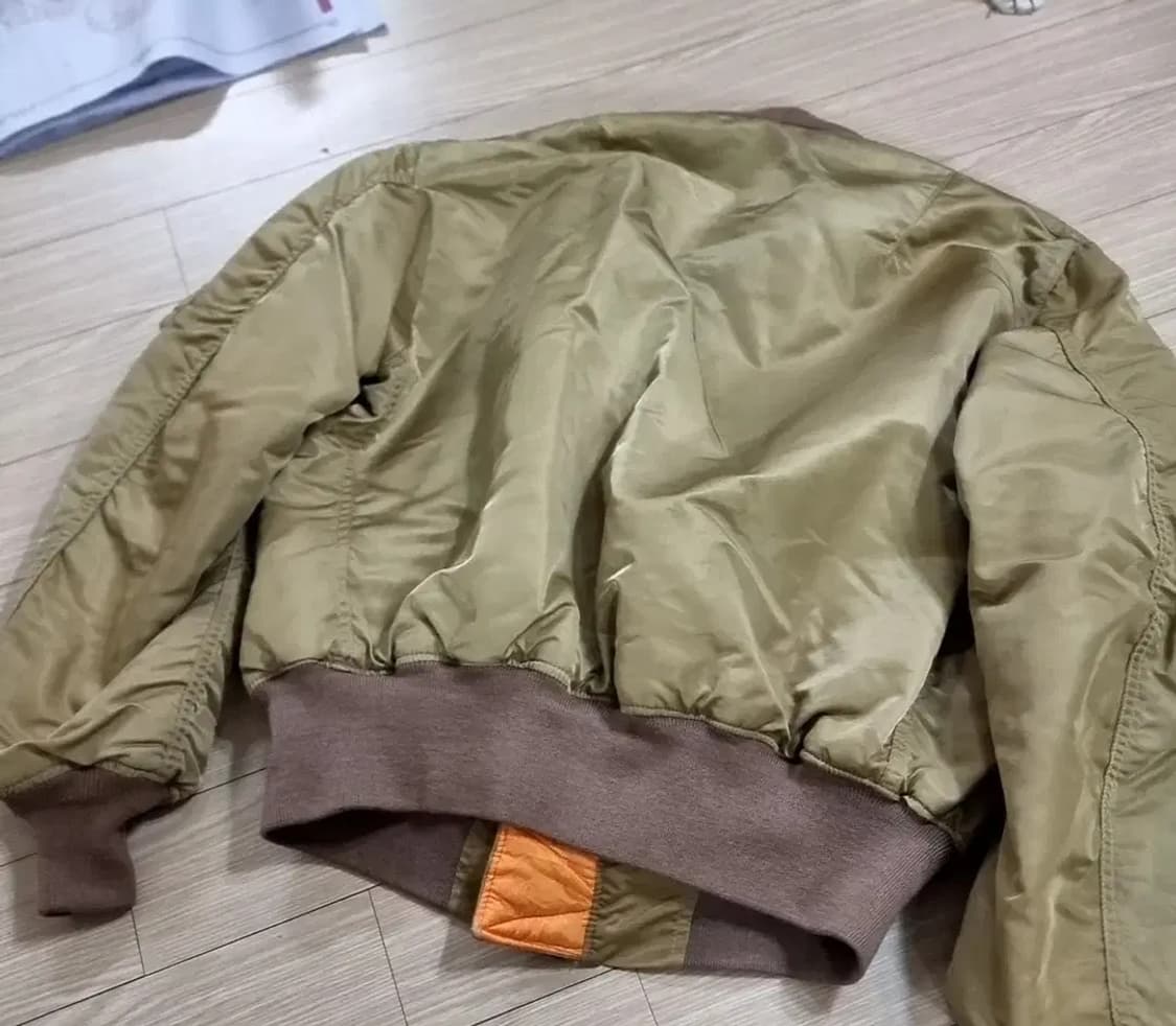 미제 made in usa hope사 카키색 MA-1 항공 점퍼(100) 상품이미지10