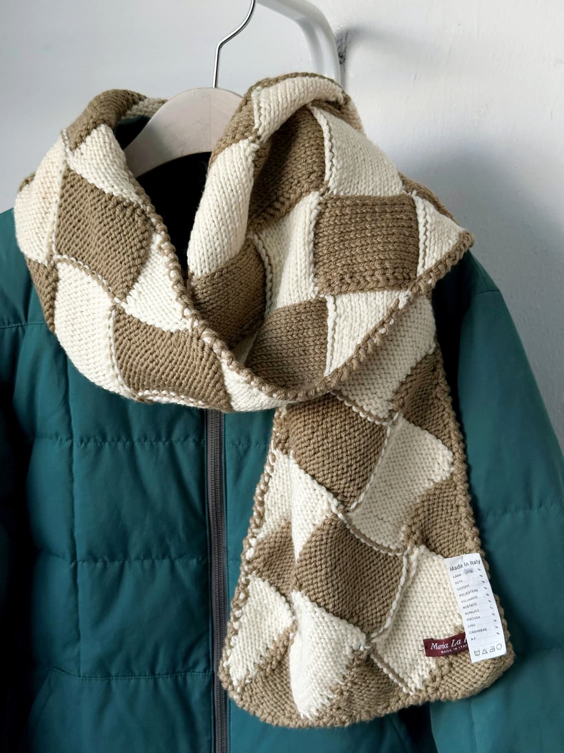 Italy made design pattern knit muffler 상품이미지7