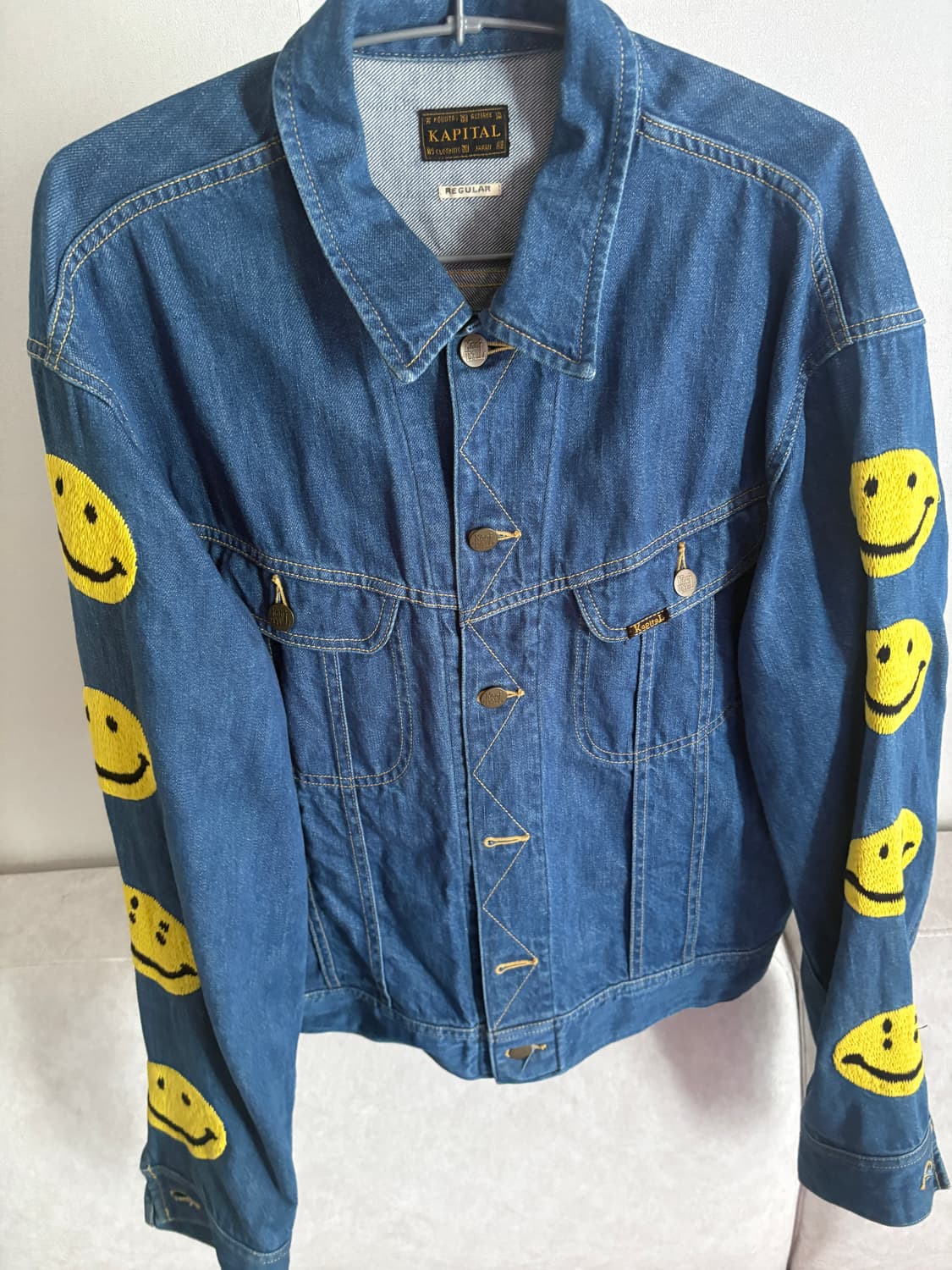 46 캐피탈 스마일 데님 자켓 상품이미지1