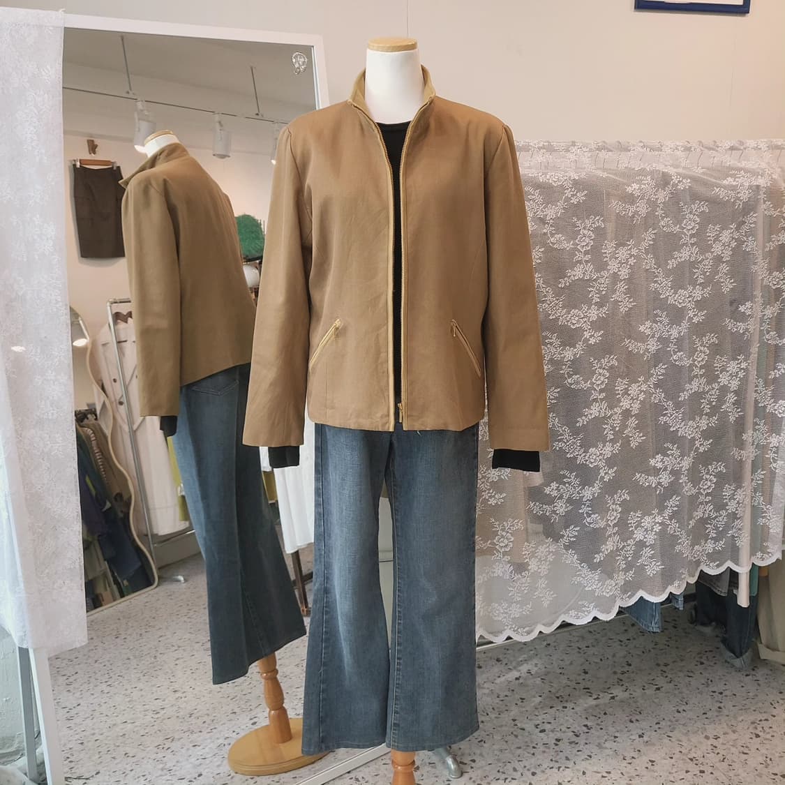 Healthy 실크 혼방 집업 자켓 상품이미지8