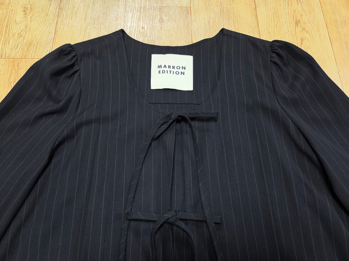 마론에디션(MARRON EDITION) 리본타이 블라우스 프리사이즈 상품이미지2
