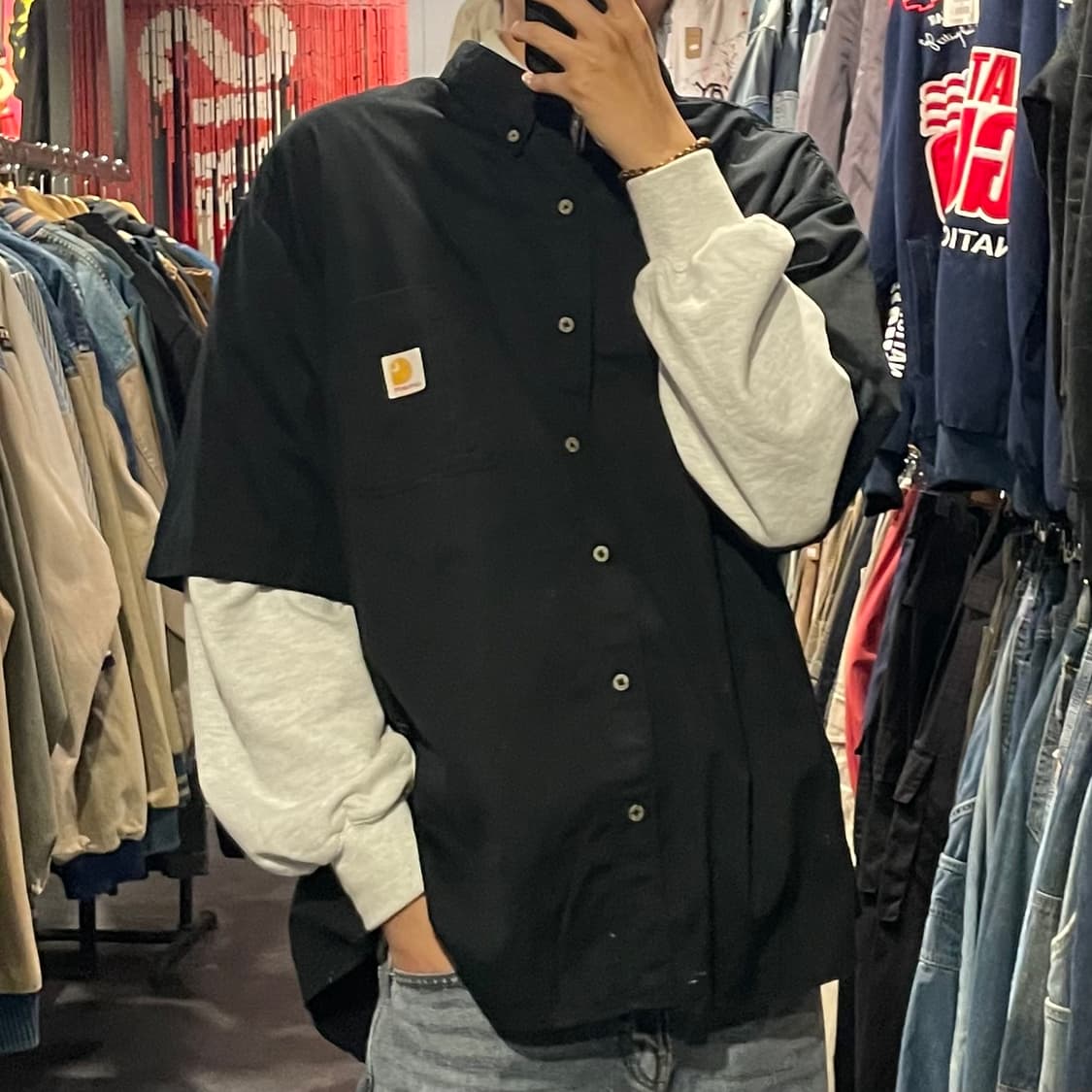 [IM] carhartt 칼하트 블랙반팔셔츠 상품이미지4