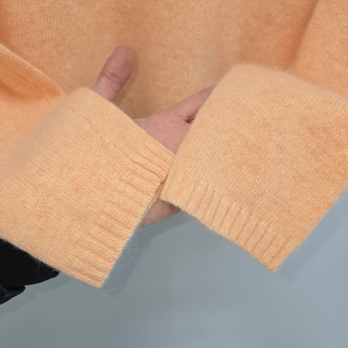 오렌지색 터틀넥 니트 스웨터 일본 빈티지 상품이미지3