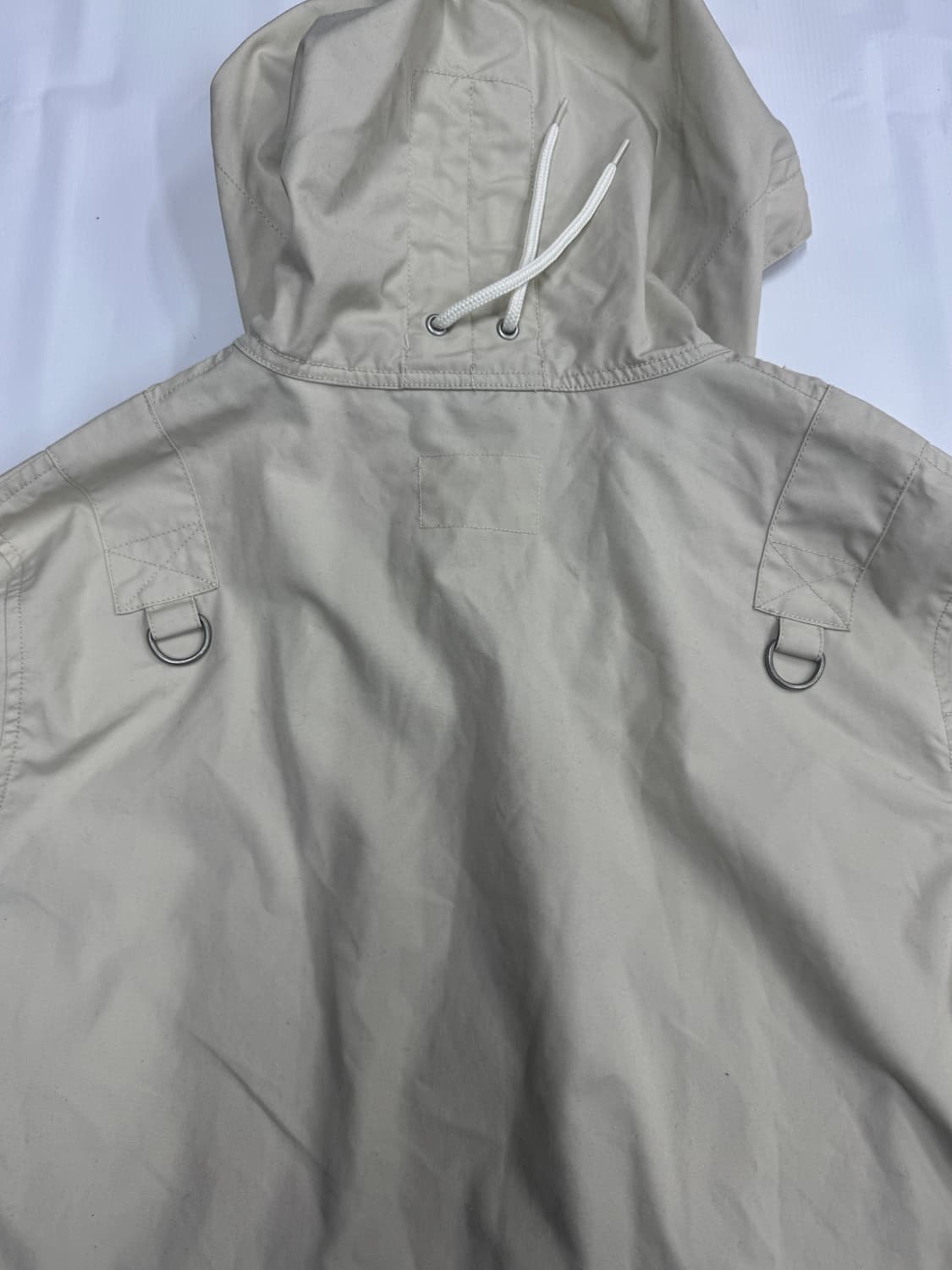 TYR 시티보이 올드스쿨 스트릿 블루 베이지 봄버 자켓 후드 집업 코튼 상품이미지4