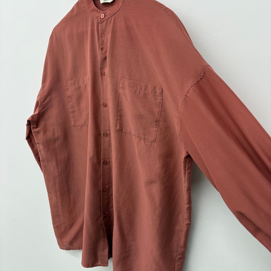 BEAMS 차이나 카라 셔츠 공용 XXL 상품이미지4