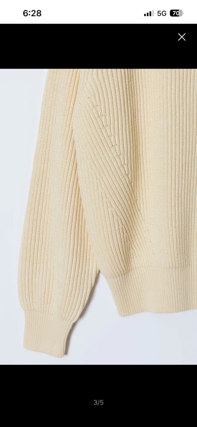 퍼스트플로어 데일리 코튼 풀오버 니트 상품이미지3