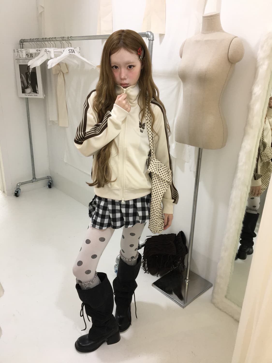 니들스tw 크림초코져지 상품이미지3