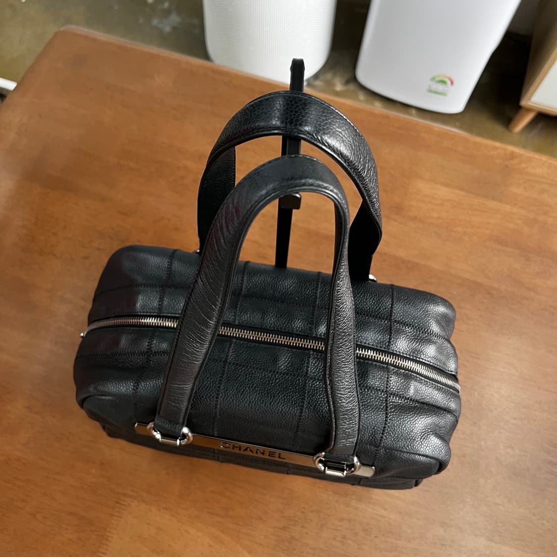 샤넬 캐비어 은장 볼링백 닥터백 상품이미지3