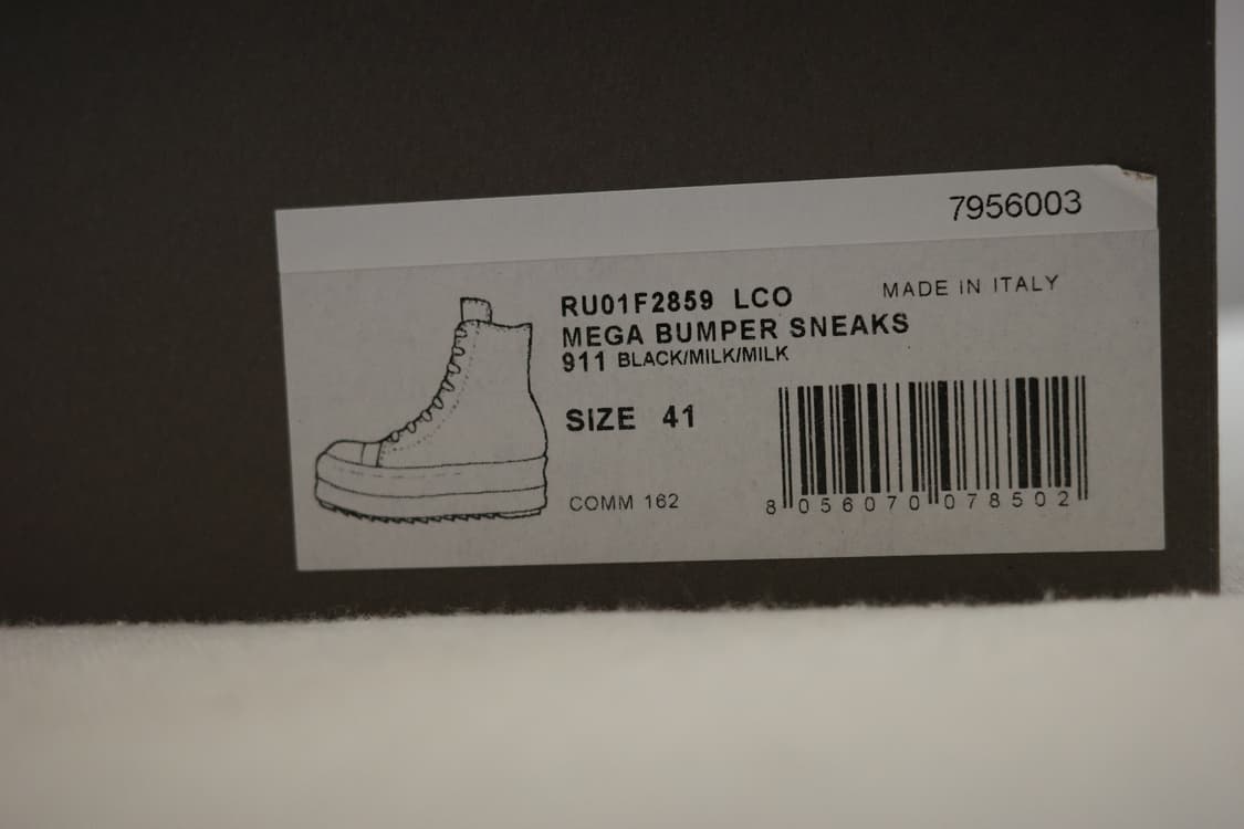 [41] 릭오웬스 메가 범퍼 라몬즈 하이 스니커즈 LCO 상품이미지6