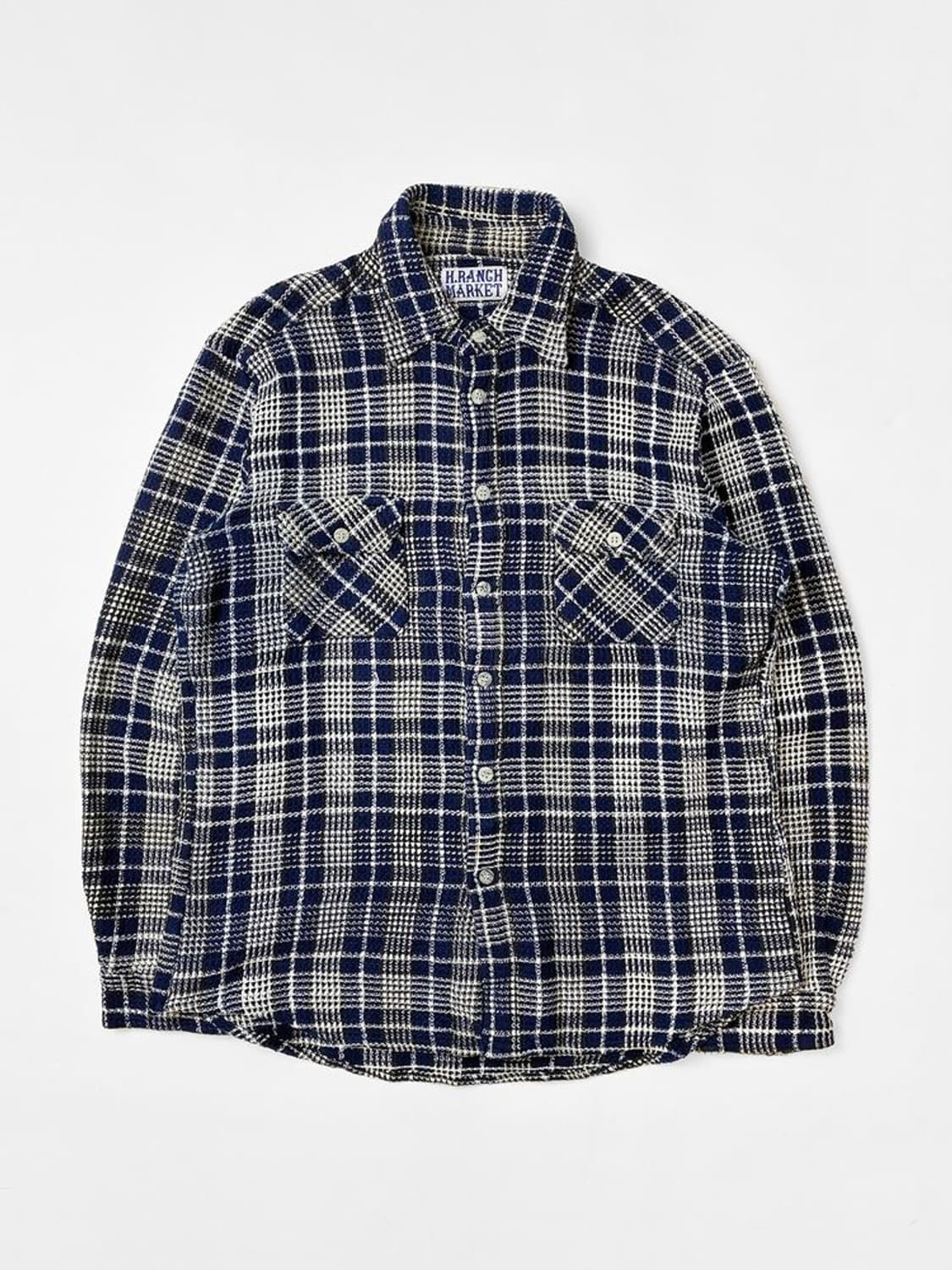 H RANCH MARKET 00s 재팬 트위드 셔츠 PN5307 상품이미지1
