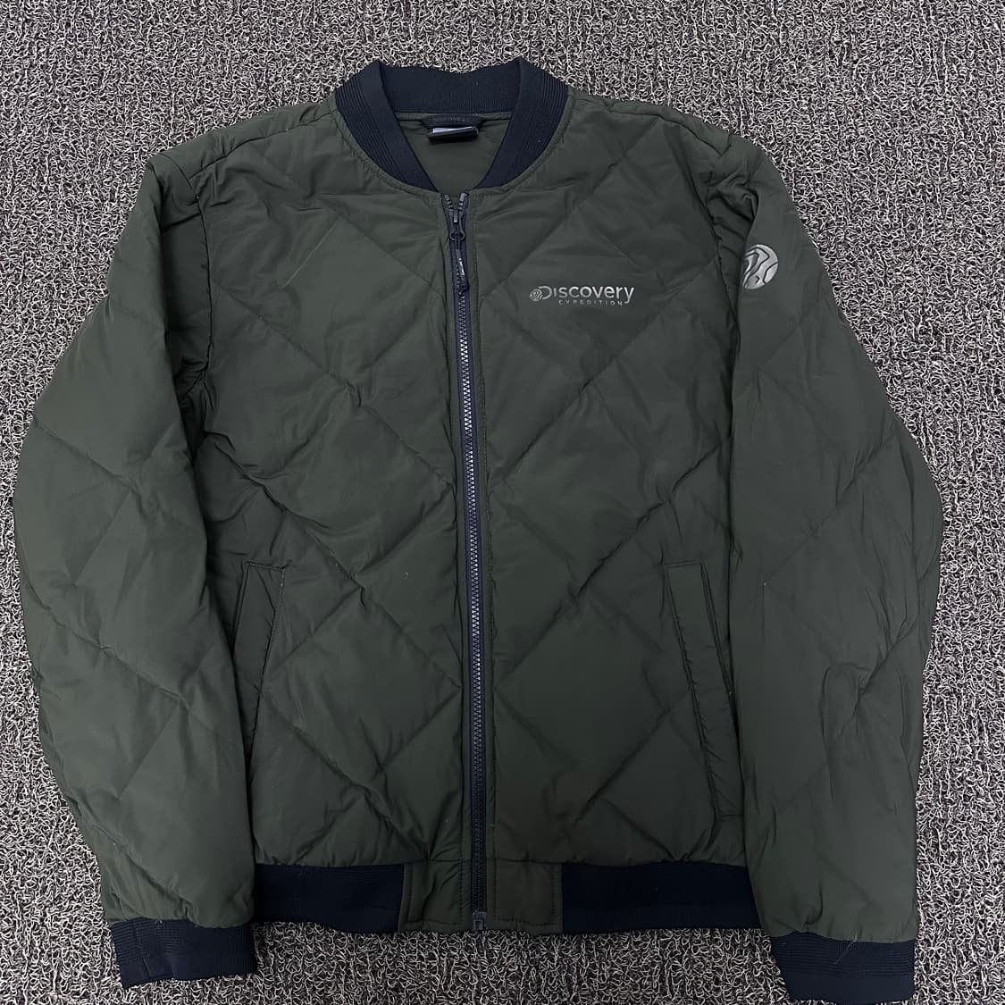 디스커버리 퀄팅 구스다운 패딩 점퍼 자켓 카키 95(M) 상품이미지1