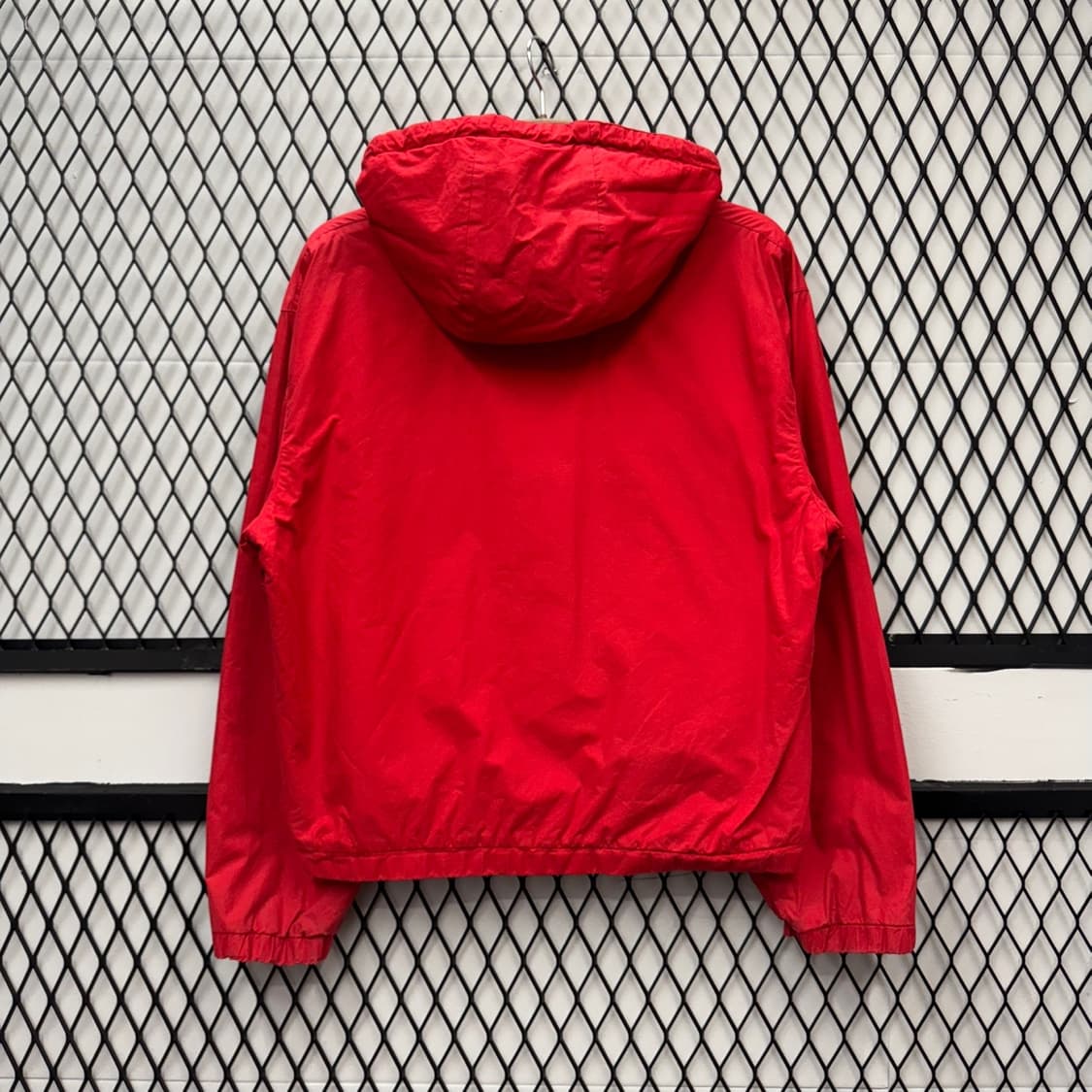 00s 폴로 랄프로렌 린넨 후드 트랙자켓 안감 플리스 디테일 레드 상품이미지2
