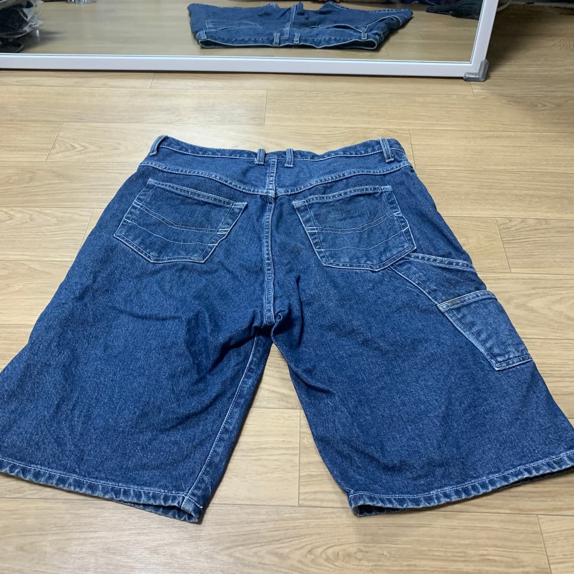 34]올드 엑스라지(XLARGE) 고릴라 라벨 미판 카펜터 데님 반바지 상품이미지2