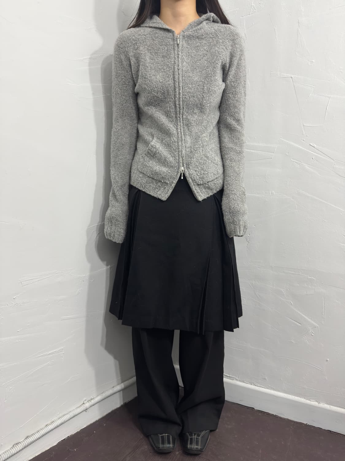 hood twoway zipup 상품이미지2