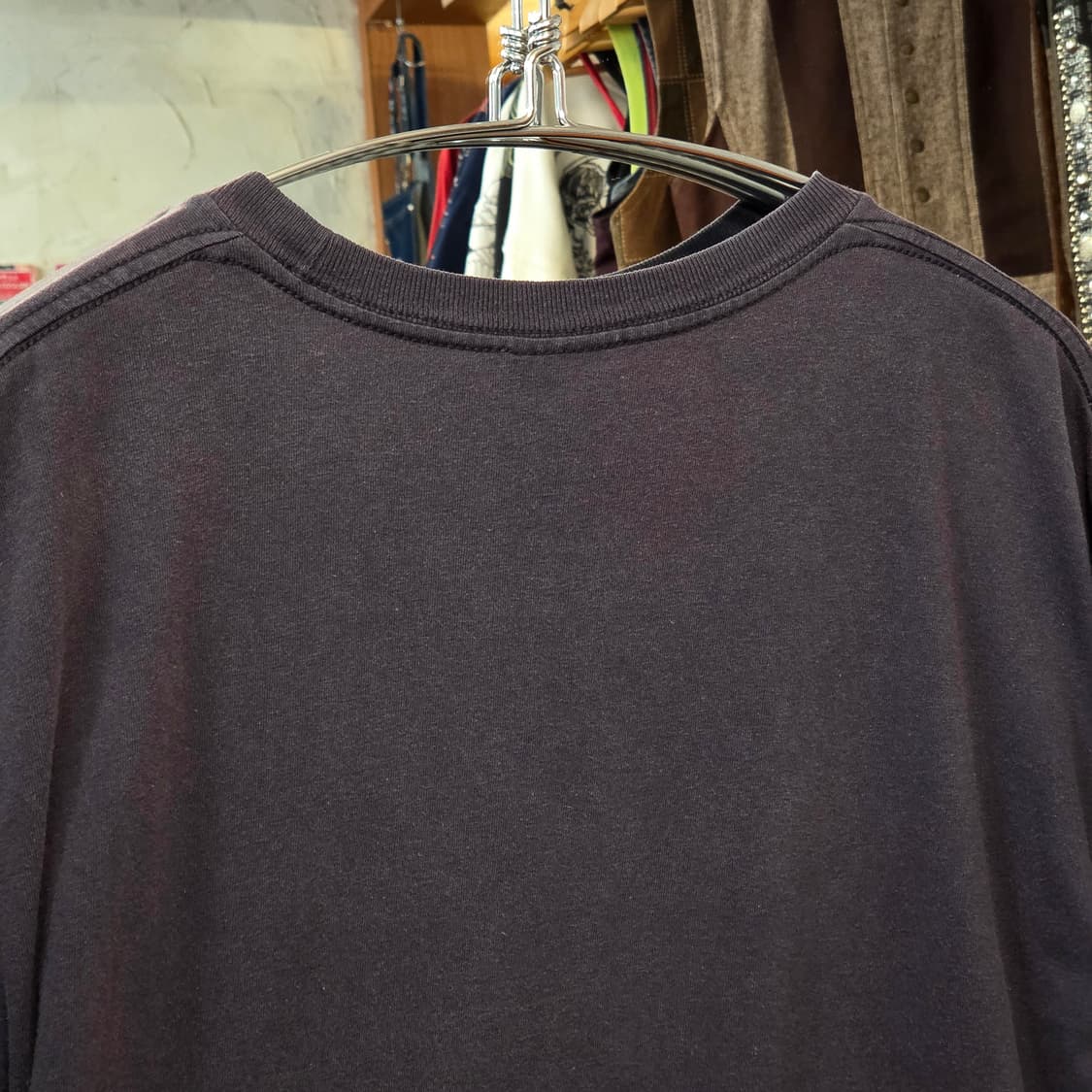 오베이 차콜 오버핏 프린팅 반팔 상품이미지5