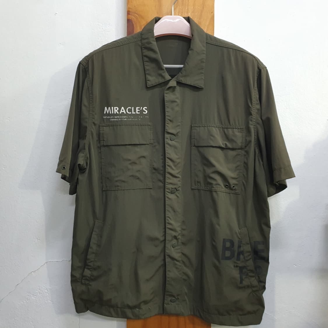 INTER CREW 카키색 셔츠형 자켓(100) 상품이미지1