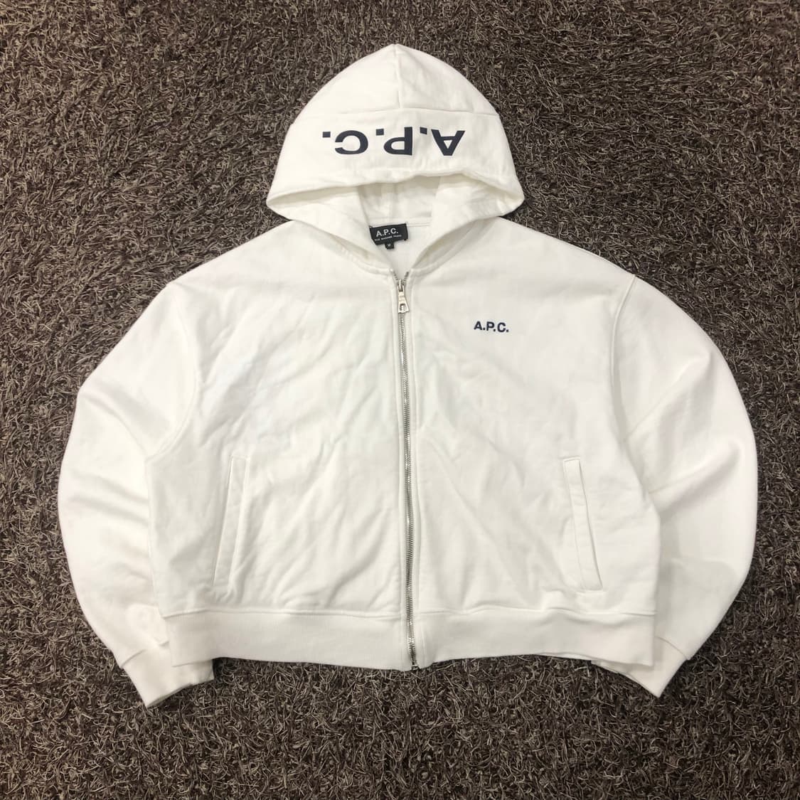 M 아페쎄 APC 크롭 후드집업 상품이미지1