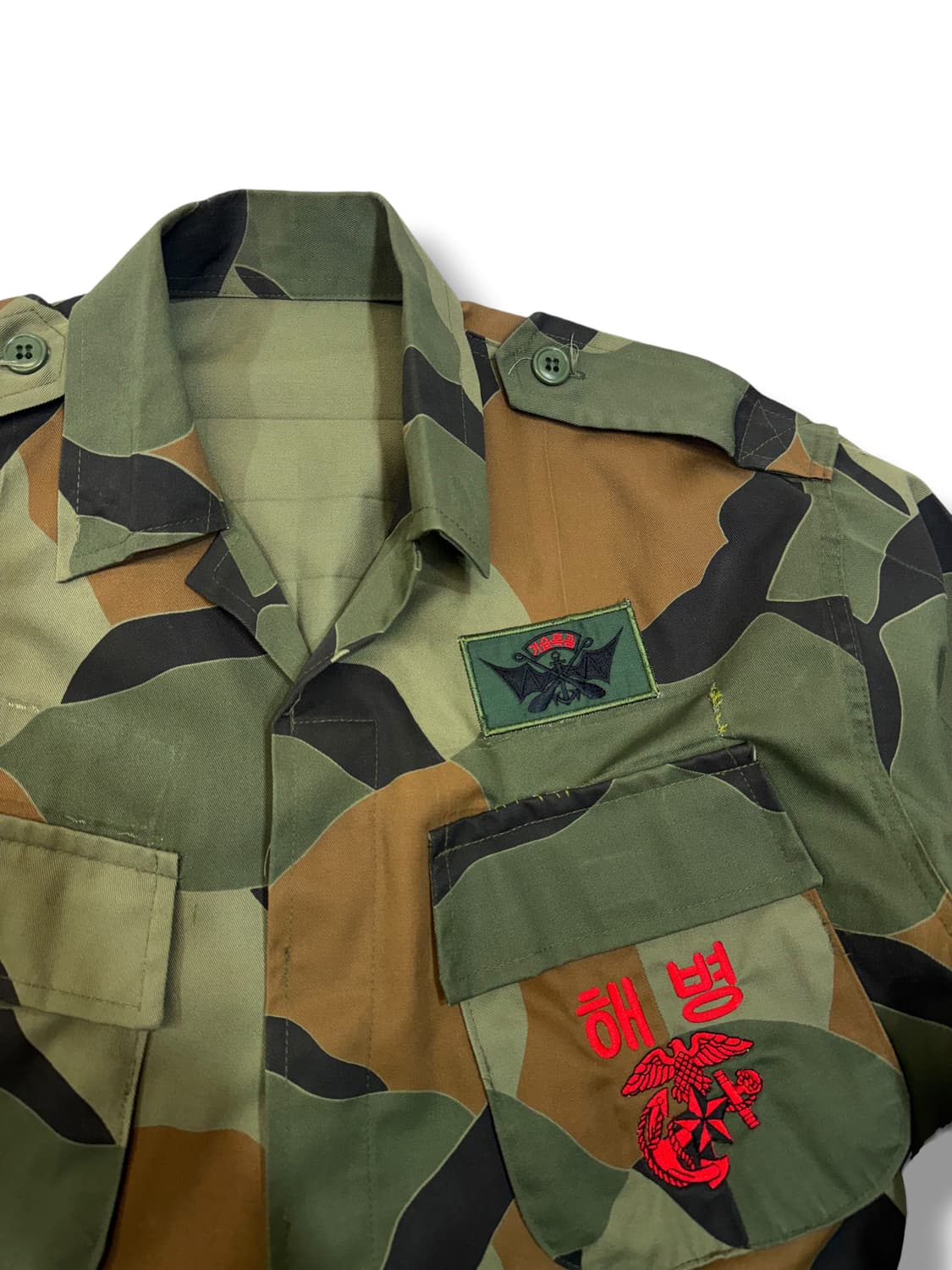 80s 해병 기습특공 카모 위장 셔츠 (M)   상품이미지4