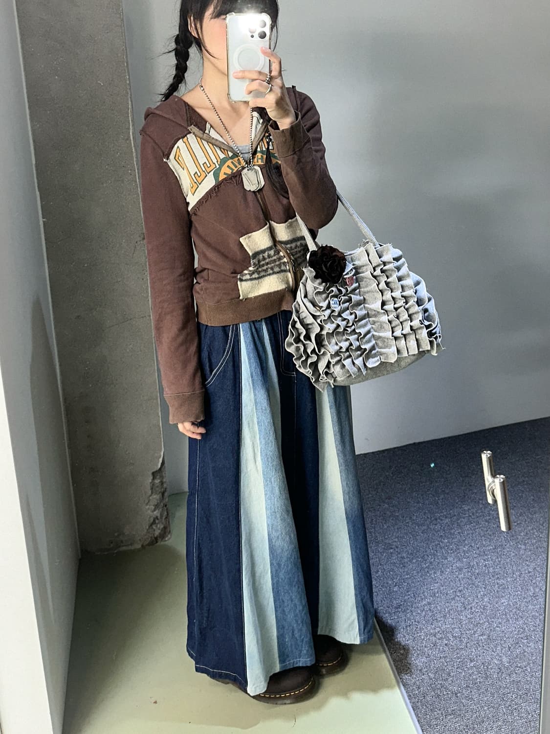 brown remake zip hoody 상품이미지4
