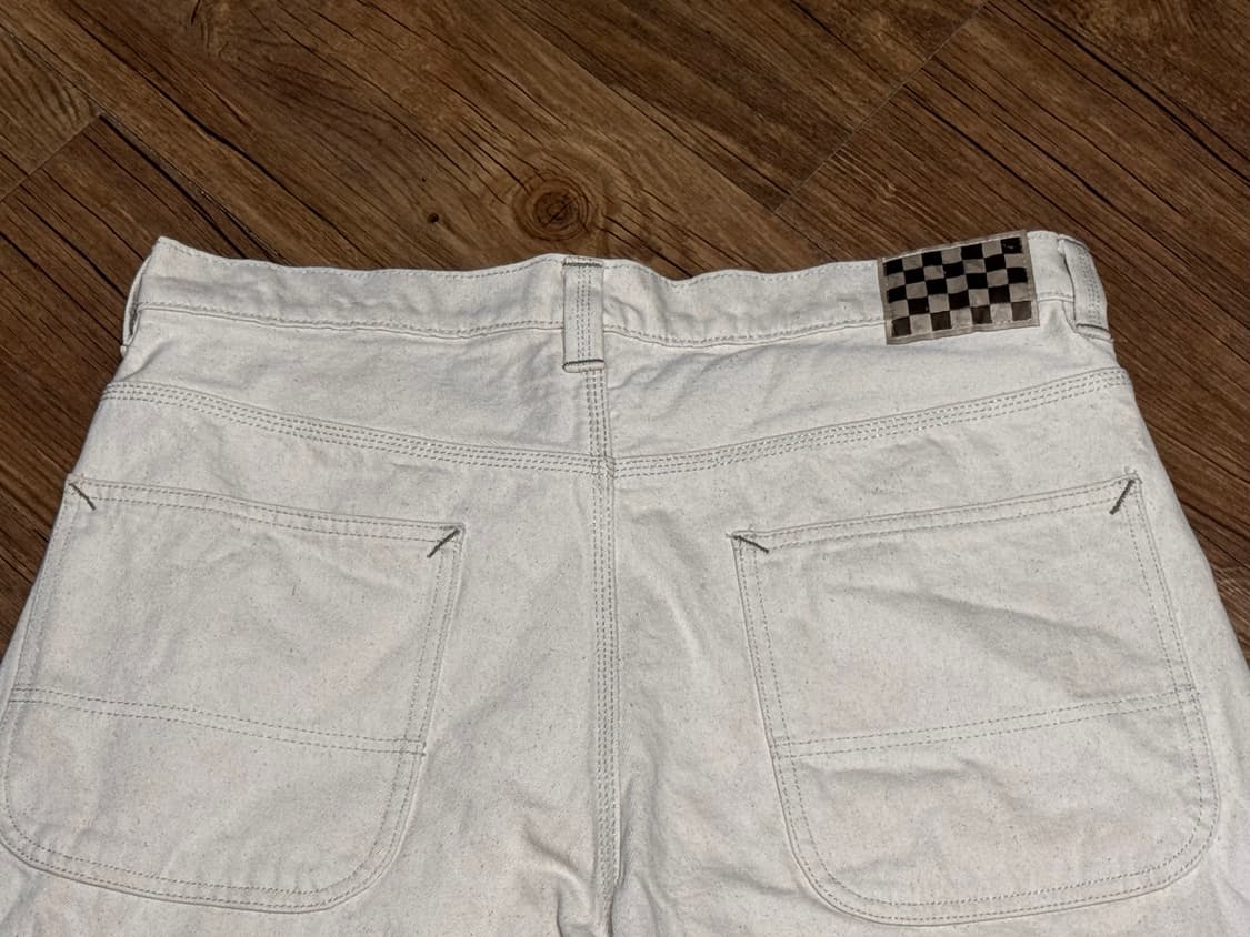 반스 스케이트 체크-5 루즈 아이보리 데님 팬츠 상품이미지4