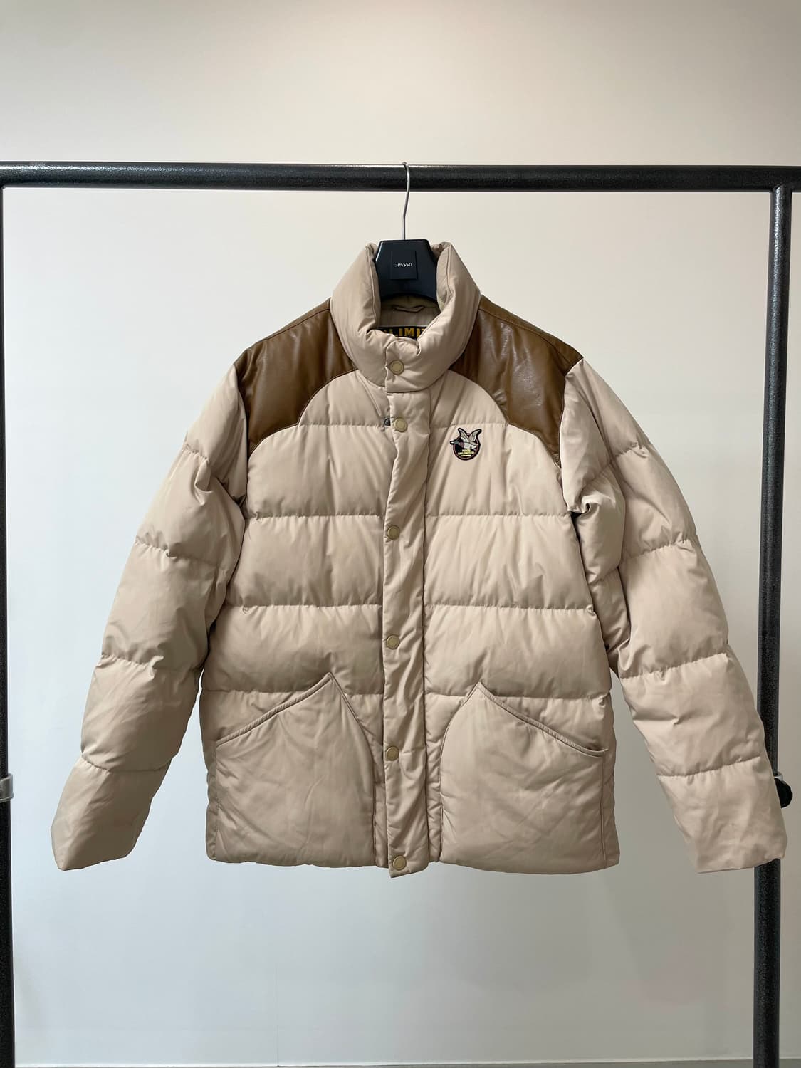 (100) 쉐비뇽 배색 덕다운 패딩 자켓 상품이미지1